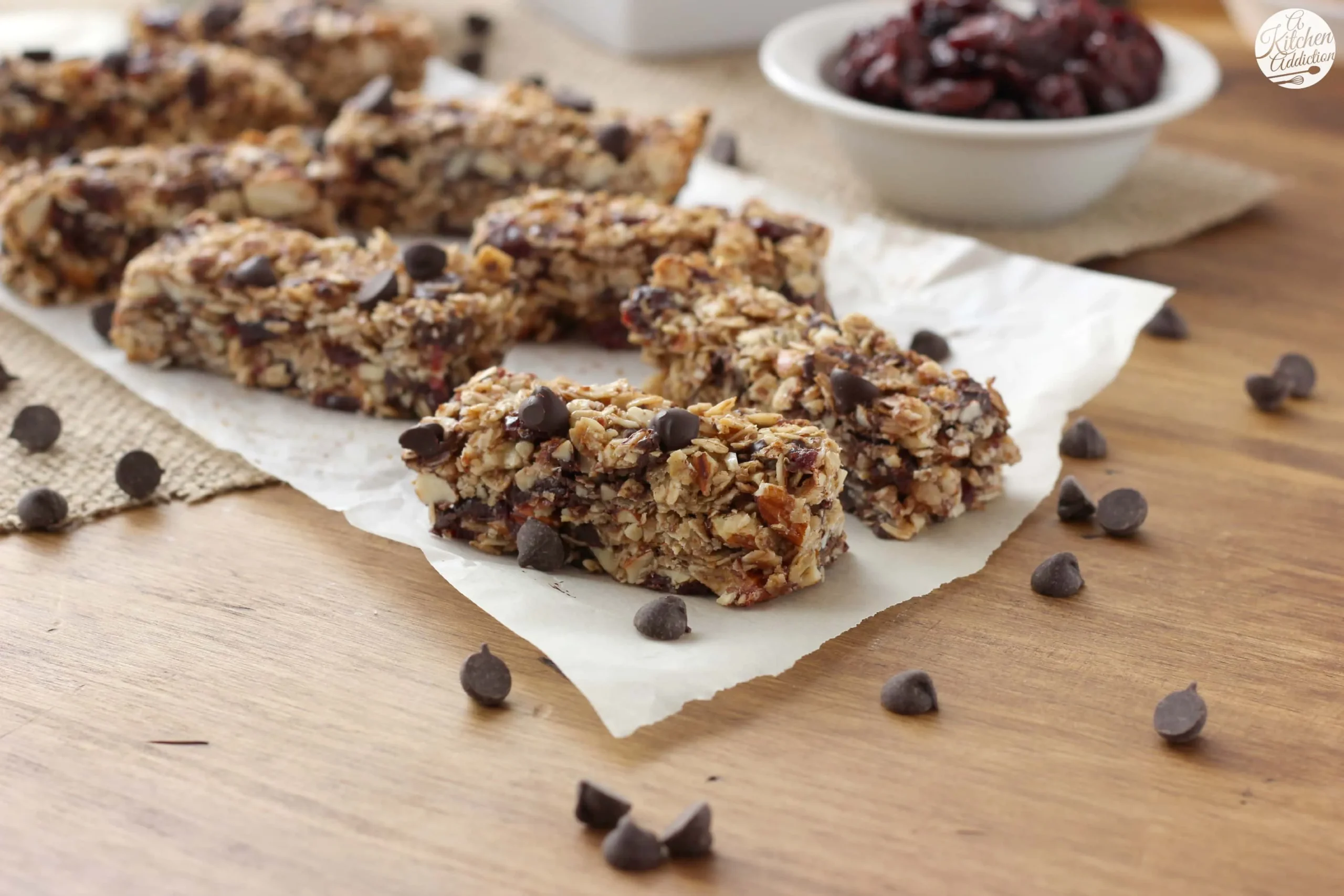 Cherry Dark Chocolate Granola Bars