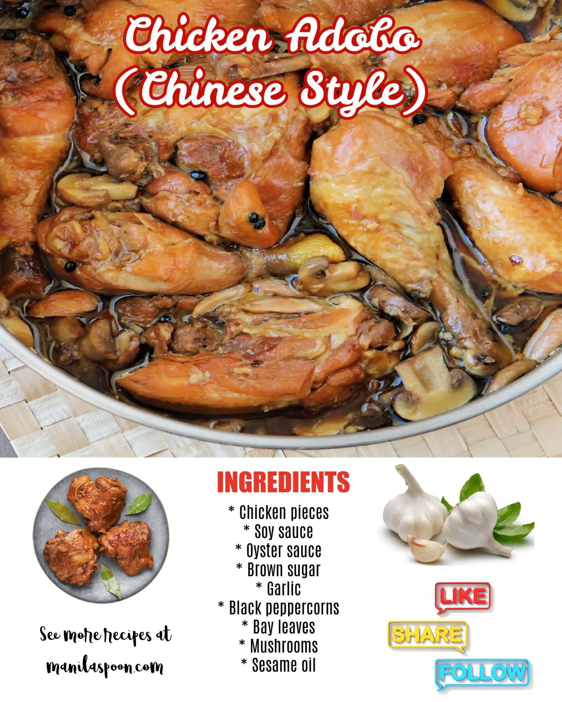 Chicken Adobo Chinese Style