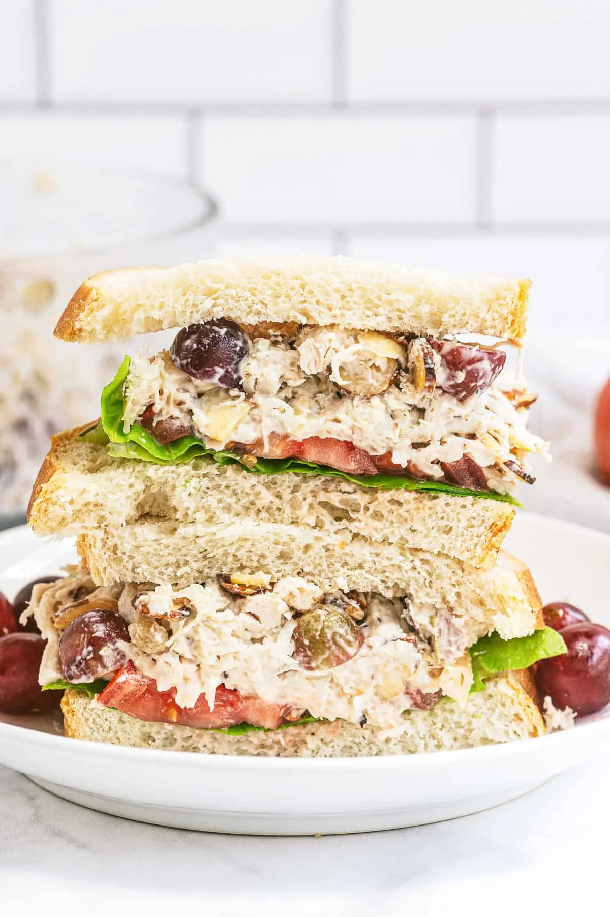 Chicken Almond Salad Sandwiches