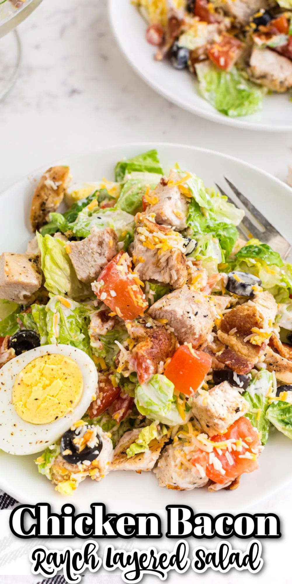 Chicken Bacon Ranch Layer Salad