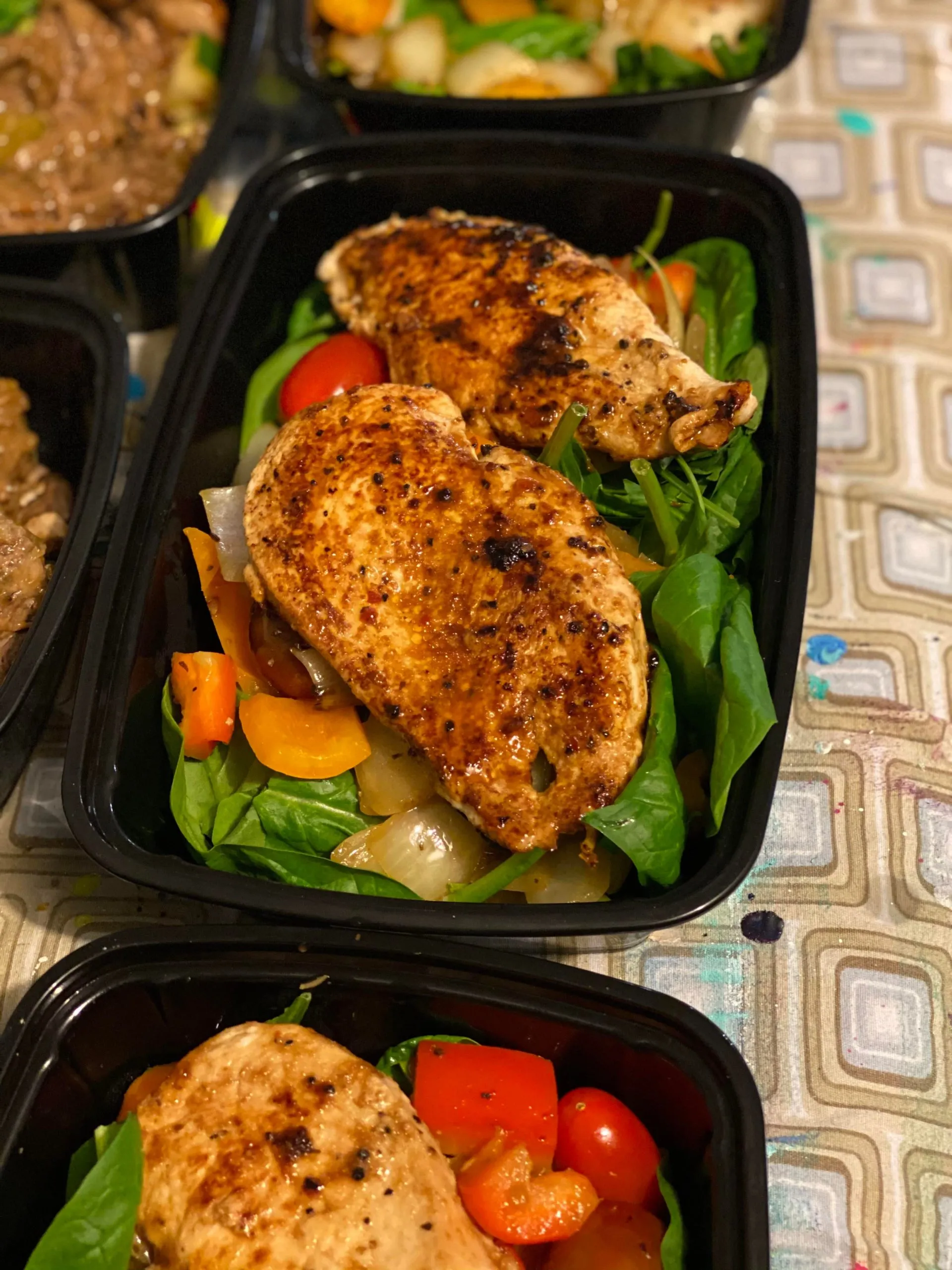Chicken Breasts on Spinach Bed