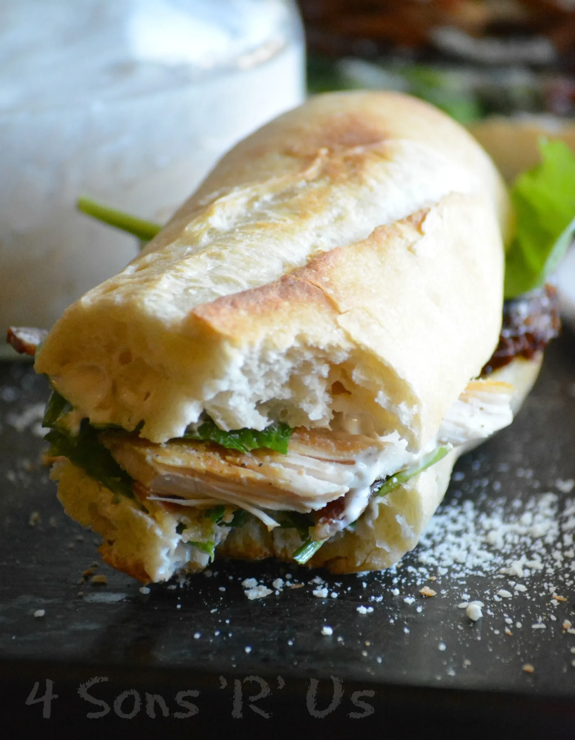 Chicken Caesar Club Style Sub Sandwich