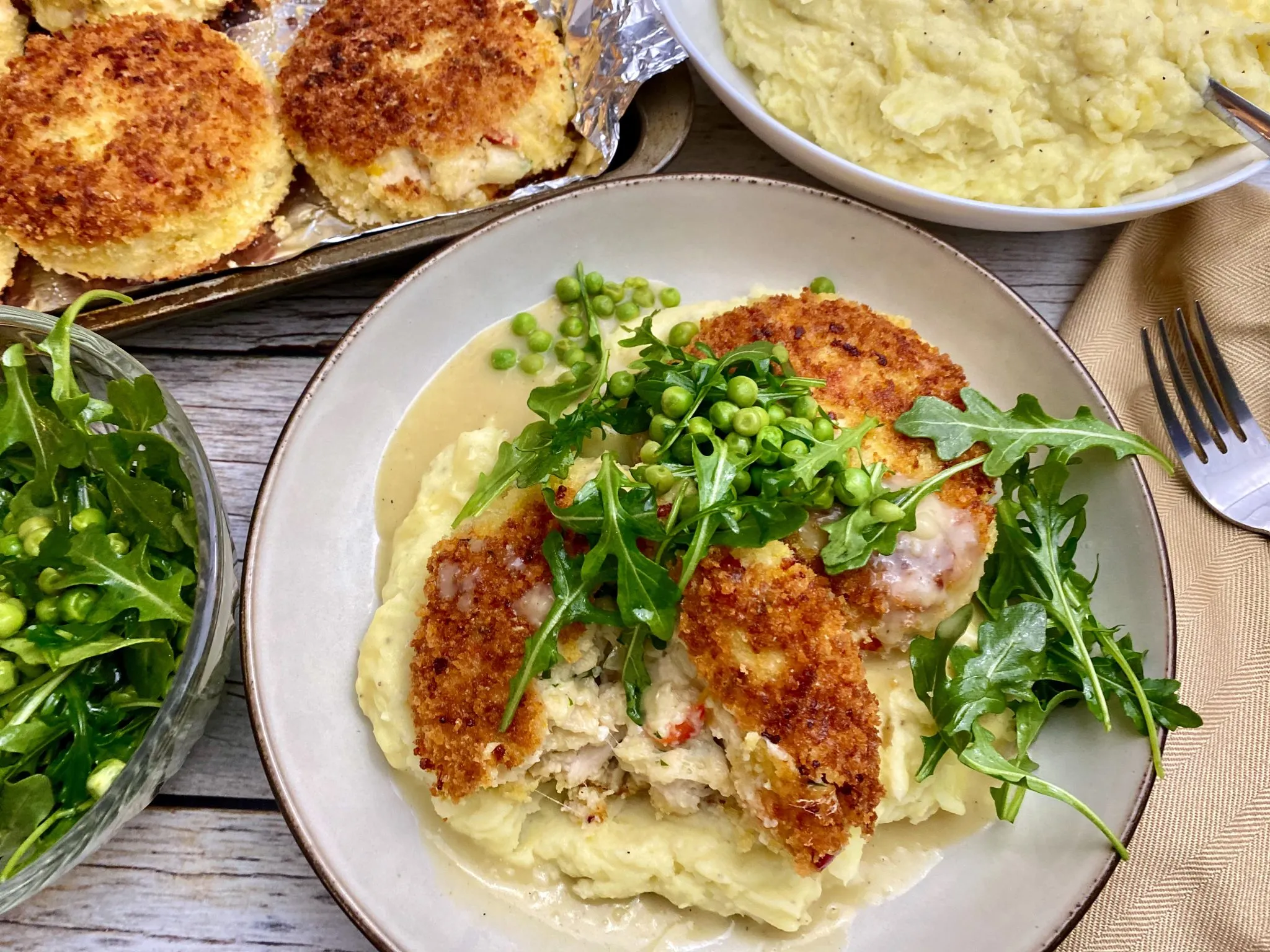 Chicken Croquettes with Creamy Gravy