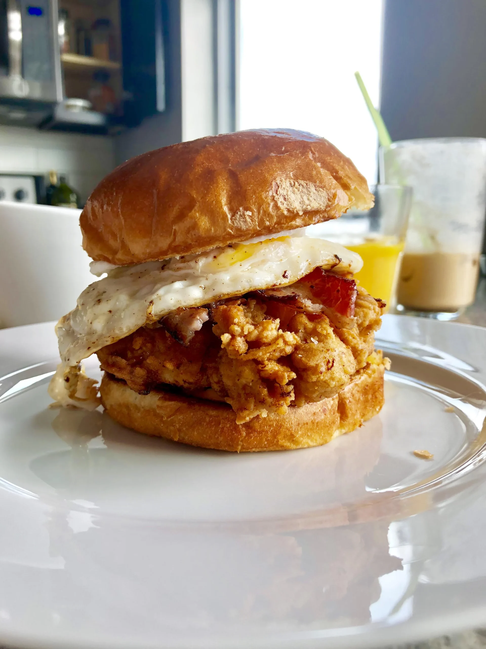 Chicken Egg Breakfast Sandwich