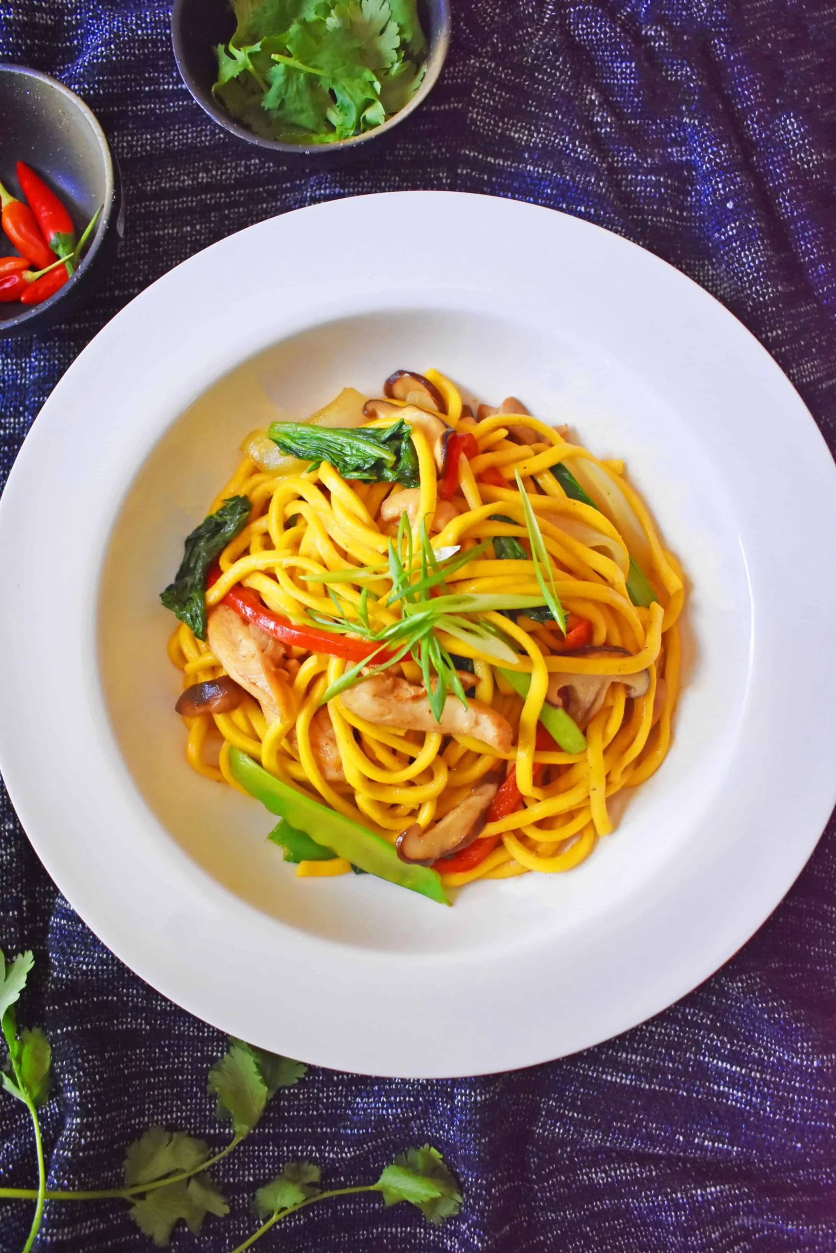 Chicken Hokkien Noodles with Kecap Manis Vegies