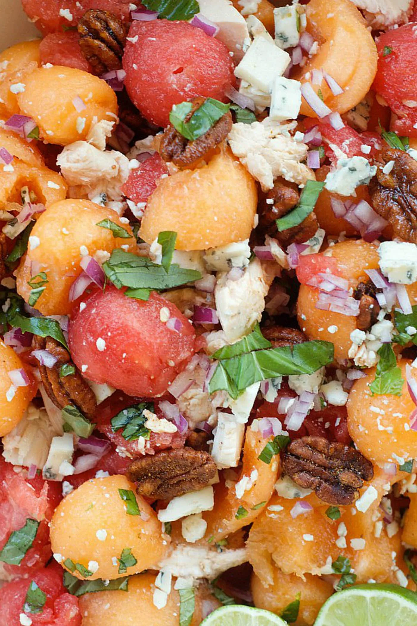 Chicken Melon Salad Bowls