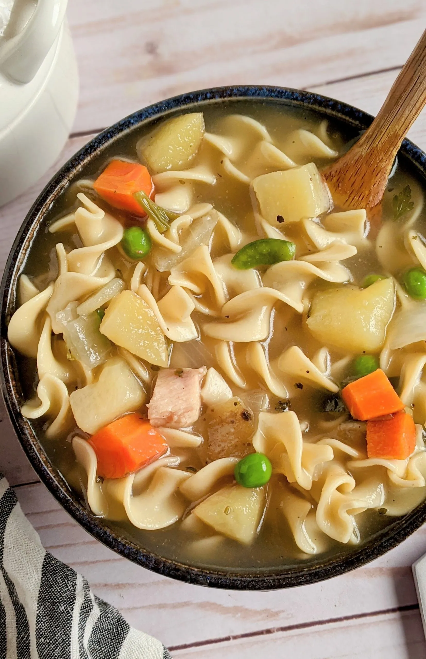 Chicken Noodle Soup with Sweet Potatoes