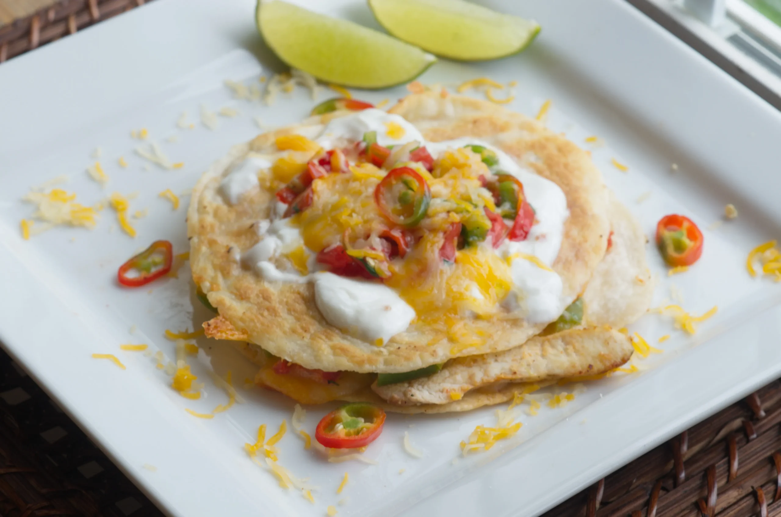 Chicken Quesadillas with Cilantro