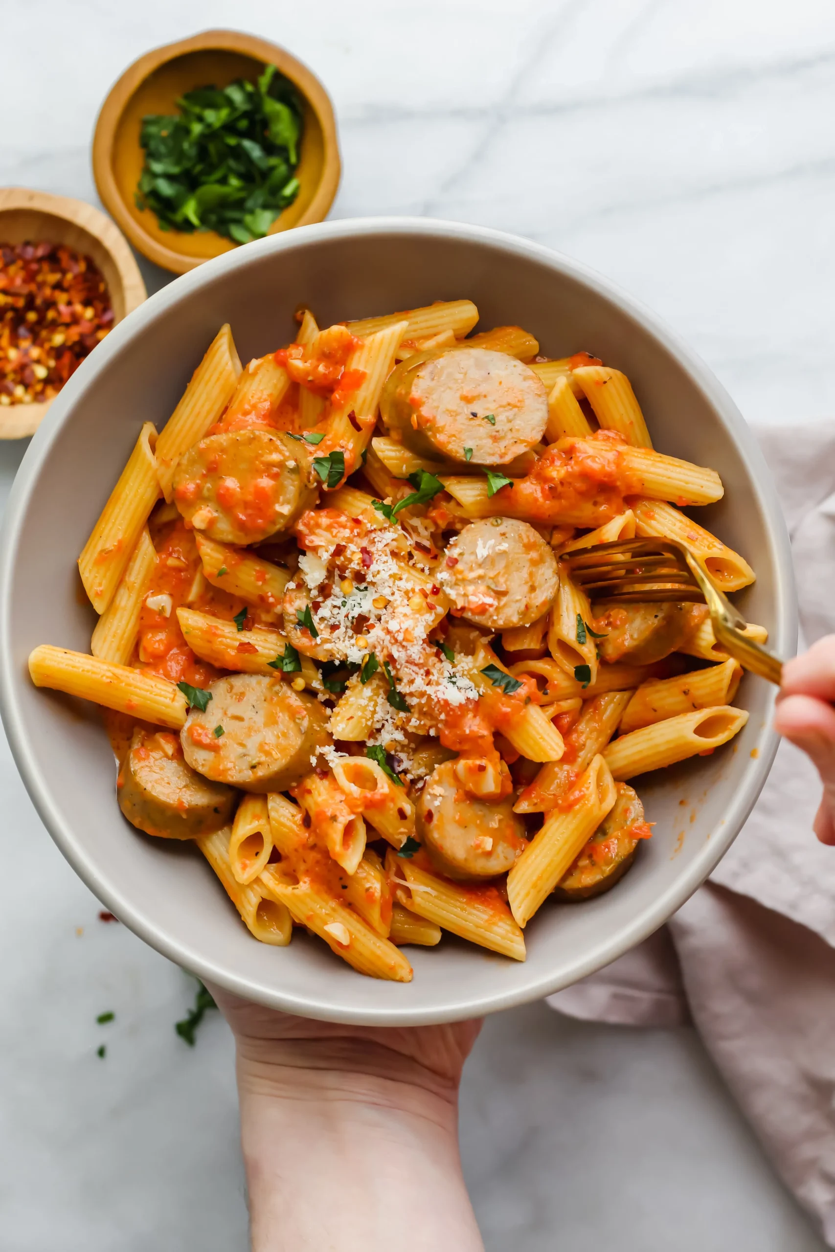 Chicken Sausage Peppers Pasta