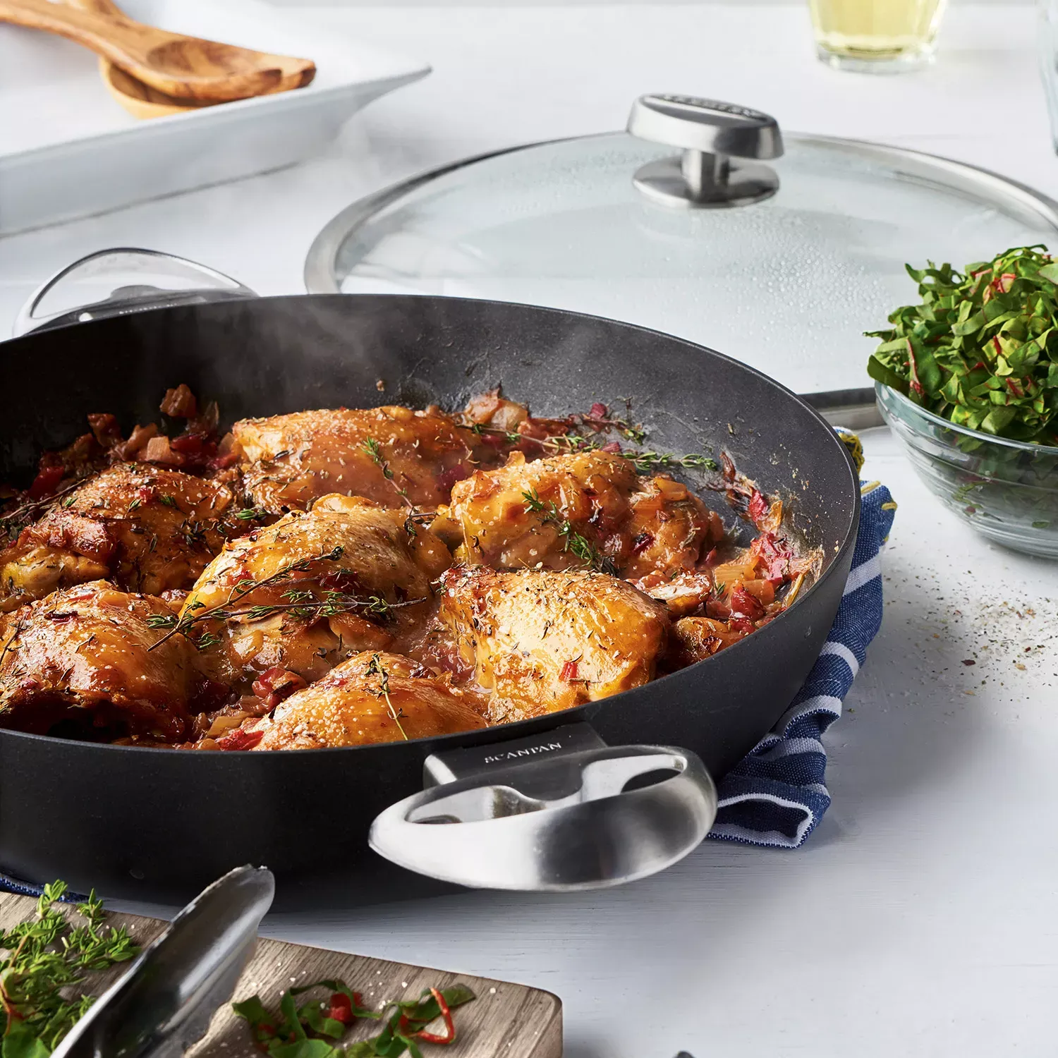 Chicken Thighs Stuffed with Chard