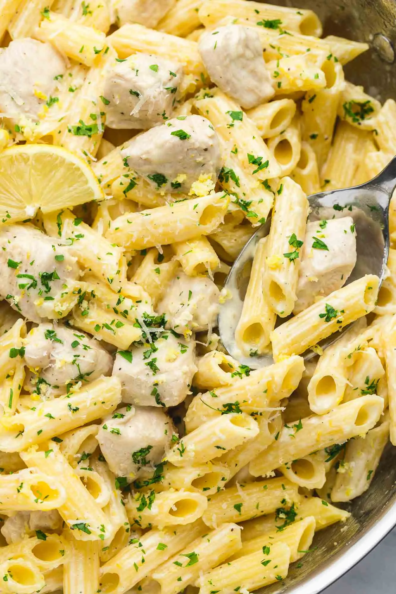 Chicken and Lemon Basil Pasta