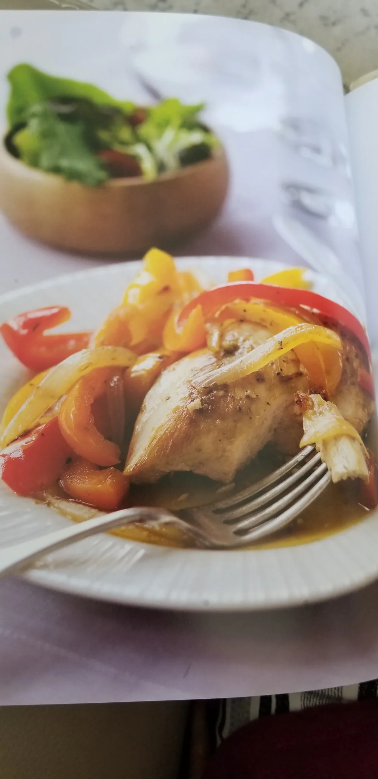 Chicken with Colored Ribbons