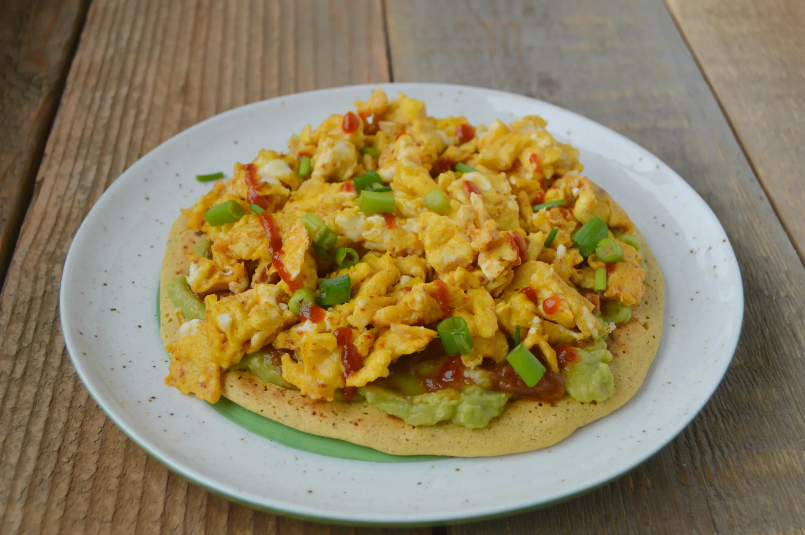 Chickpea Flour Breakfast Pizza