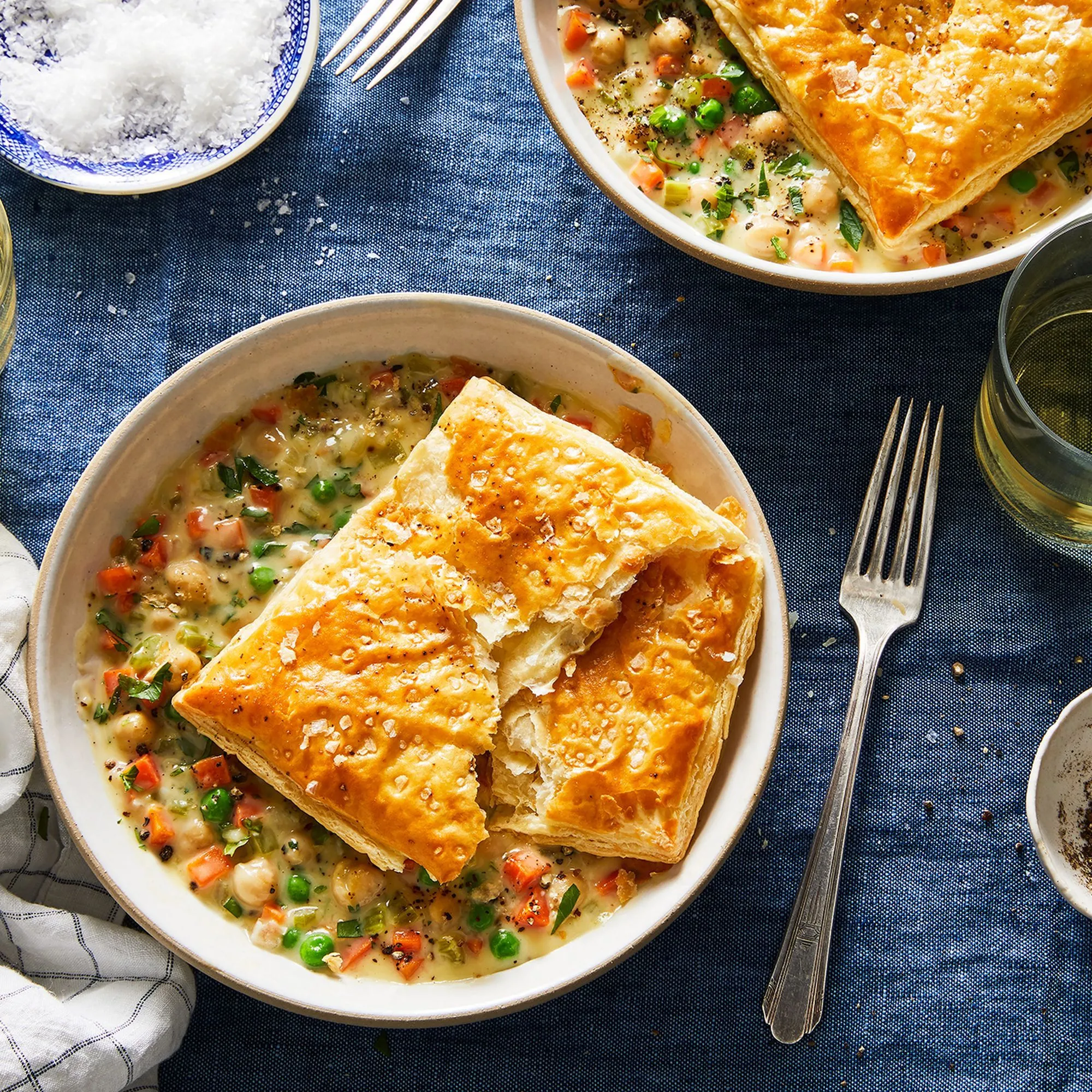 Chickpea Puff Pastry Pot Pie