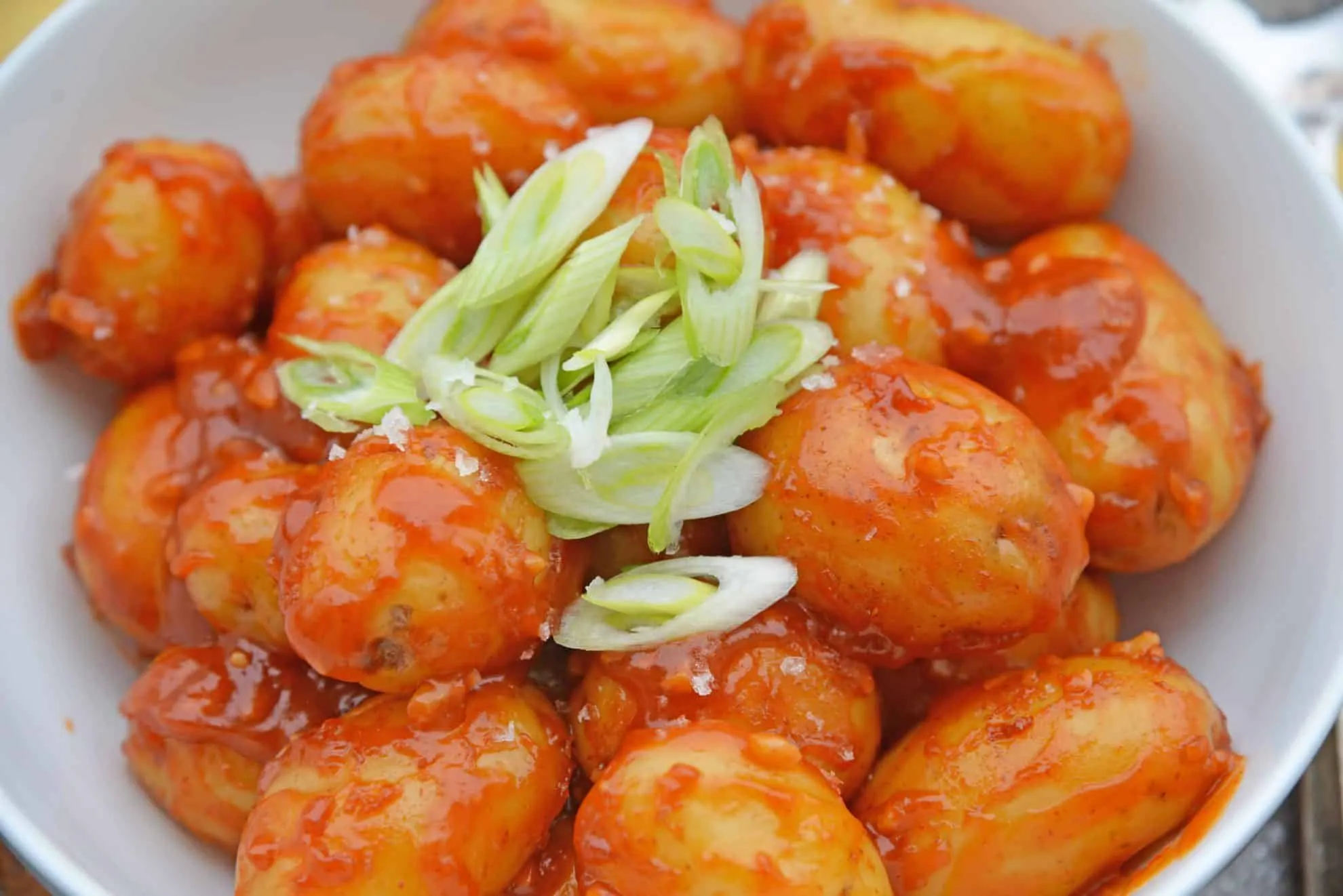 Chili Garlic Potatoes and Eggs