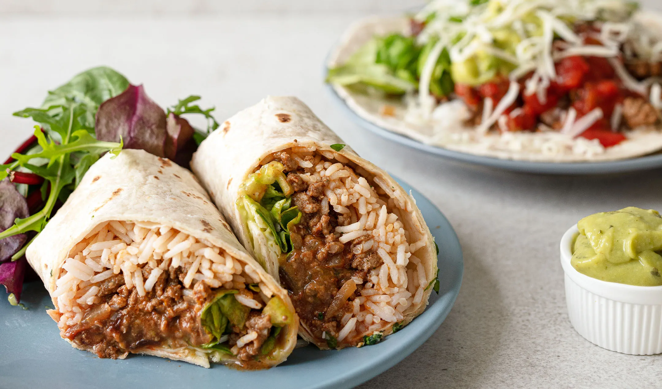 Chipotle Beef and Roasted Veggie Burritos with Lime and Quinoa
