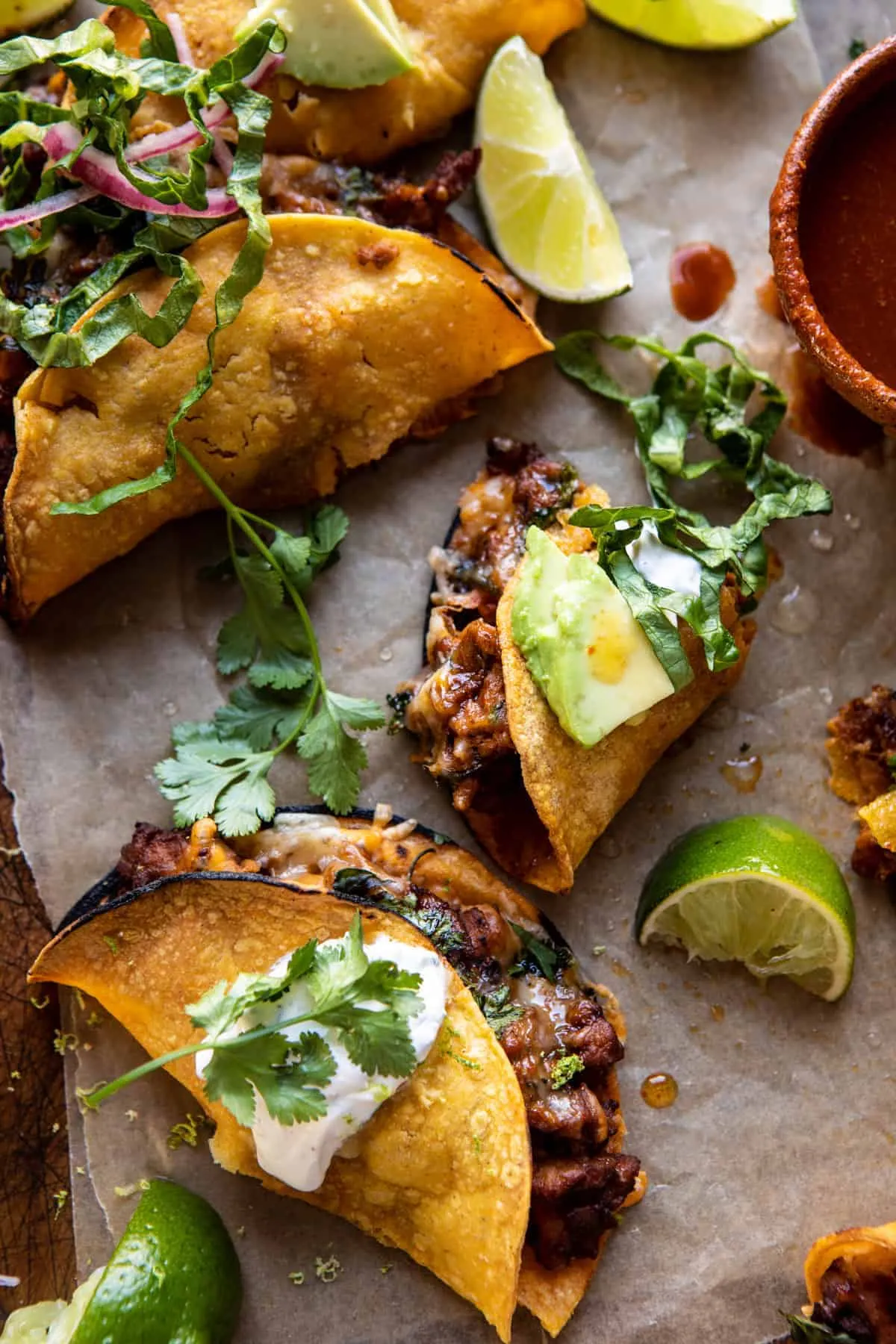 Chipotle Chicken Baked Tacos