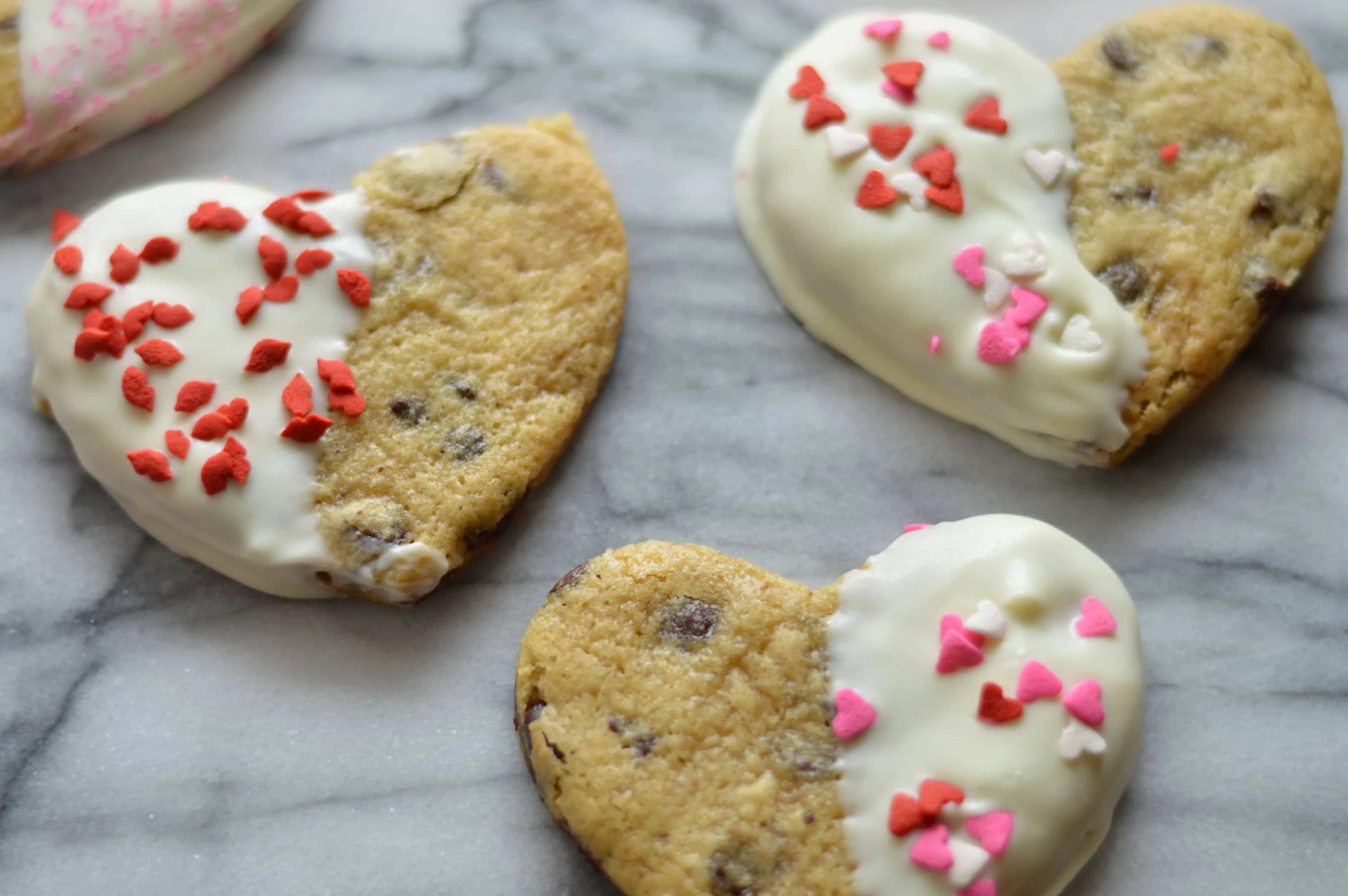 Chocolate Almond Meal Valentine Heart Cookies