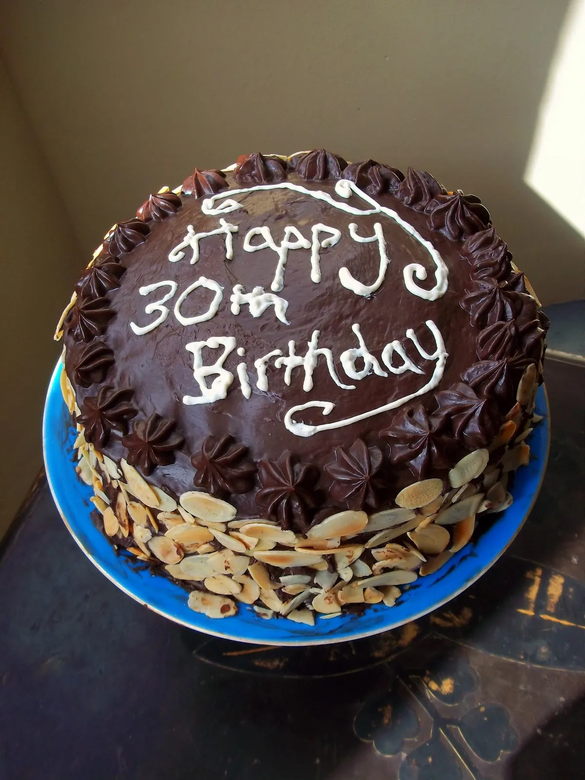 Chocolate Almond Rum Cake
