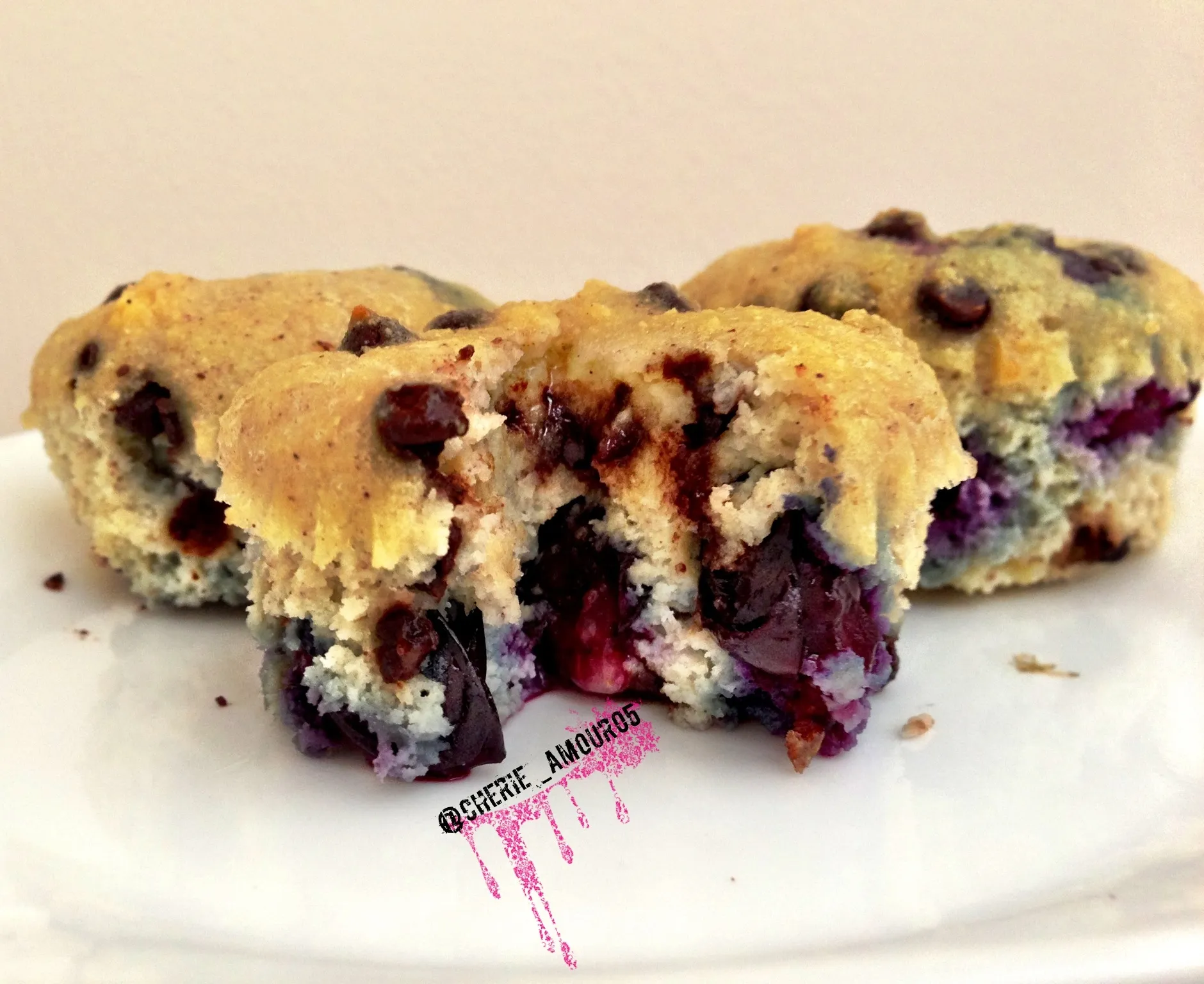 Chocolate Chip Blueberry Muffins