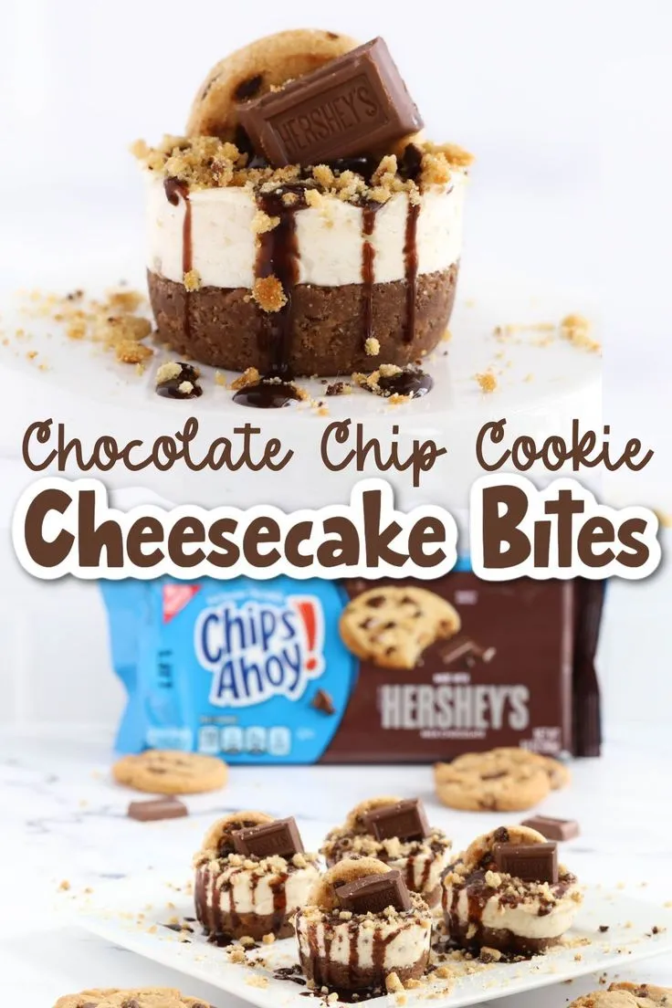 Chocolate Chip Cookie Cheesecake Bites