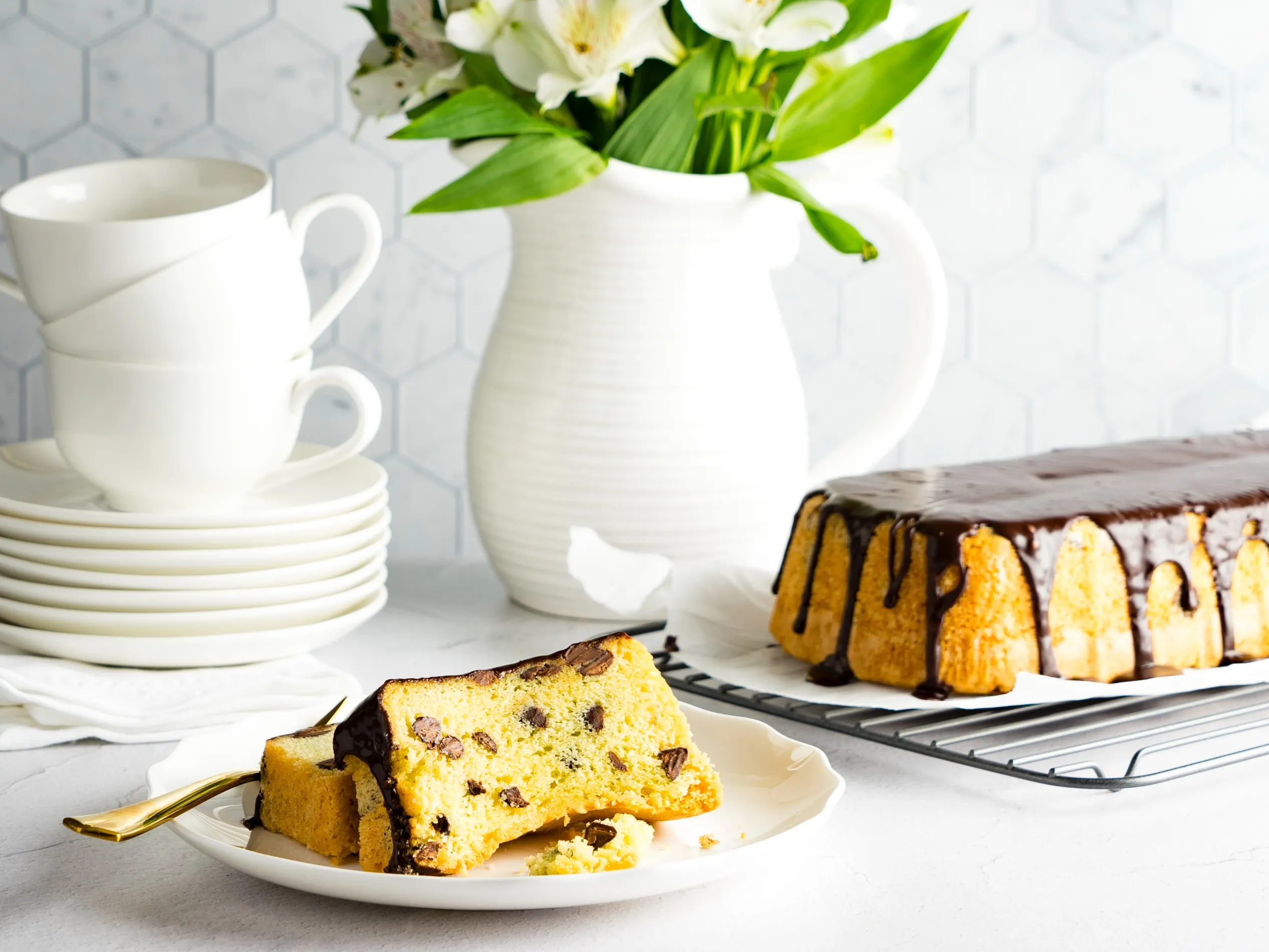 Chocolate Chip Crumb Pound Cake