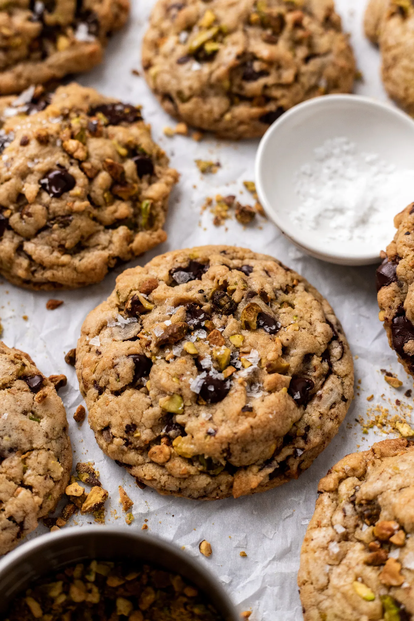 Chocolate Chip Pistachio Cookies