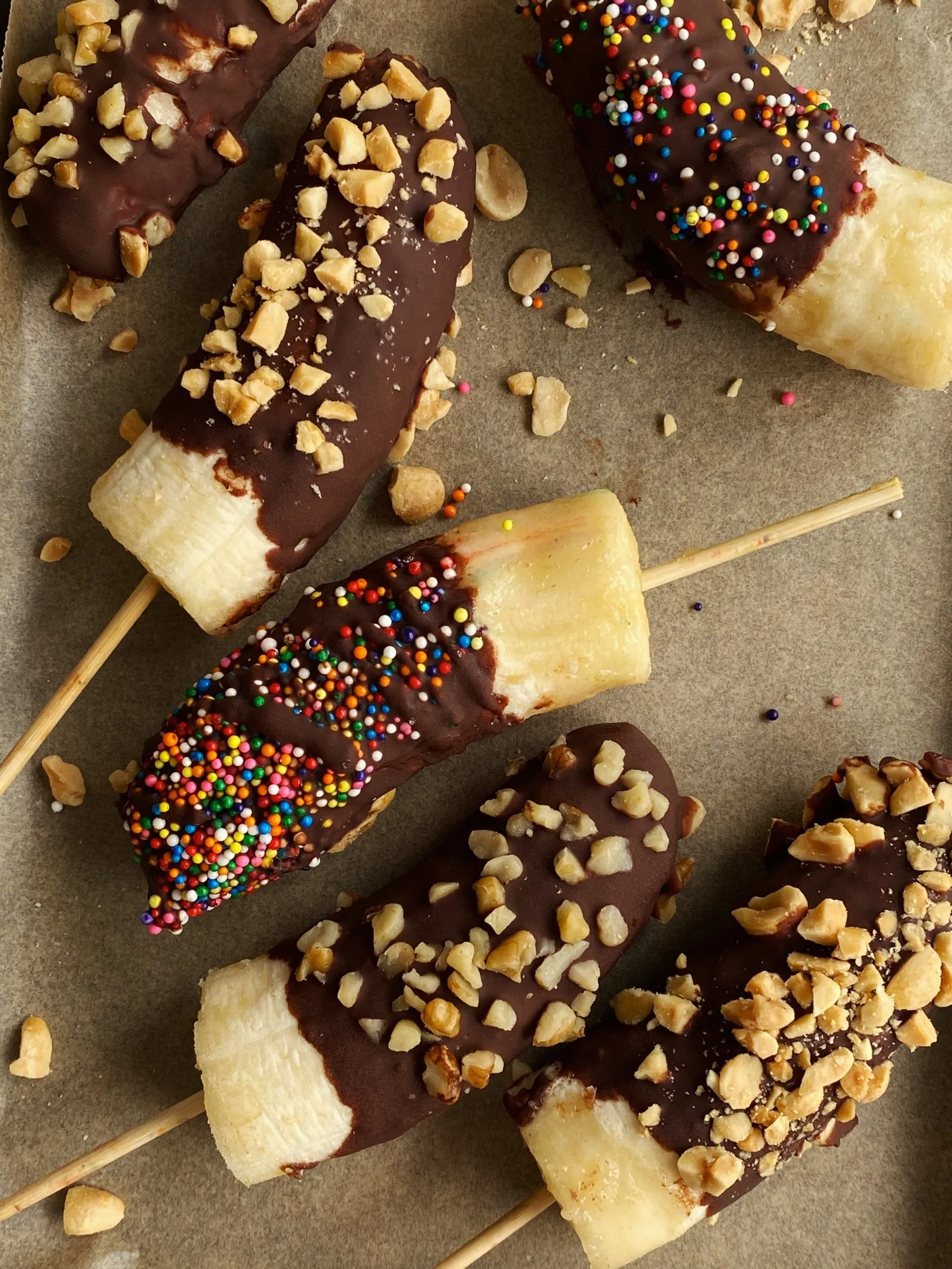 Chocolate Coated Bananas Microwave Oven