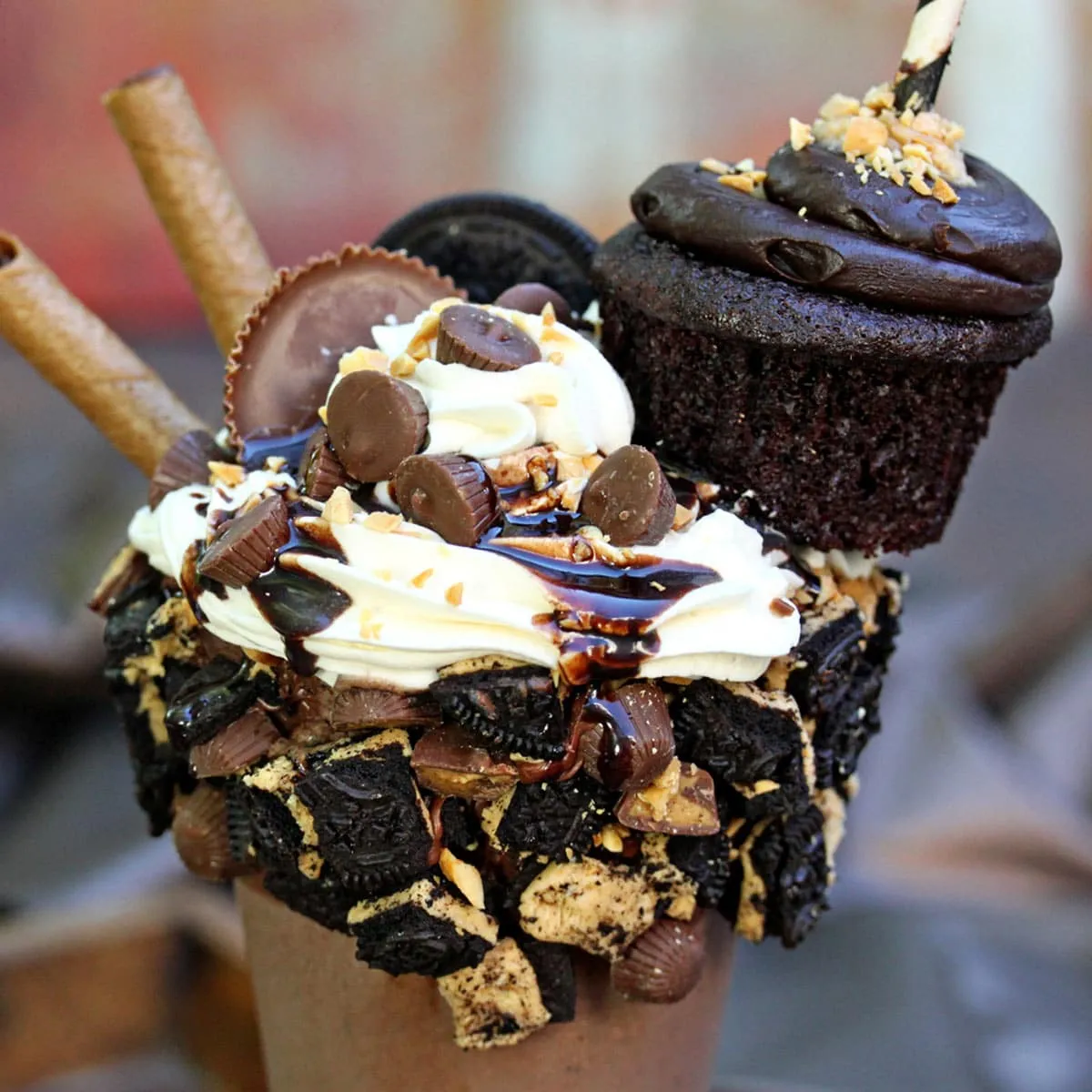 Chocolate Covered Cookie Peanut Butter Milkshake