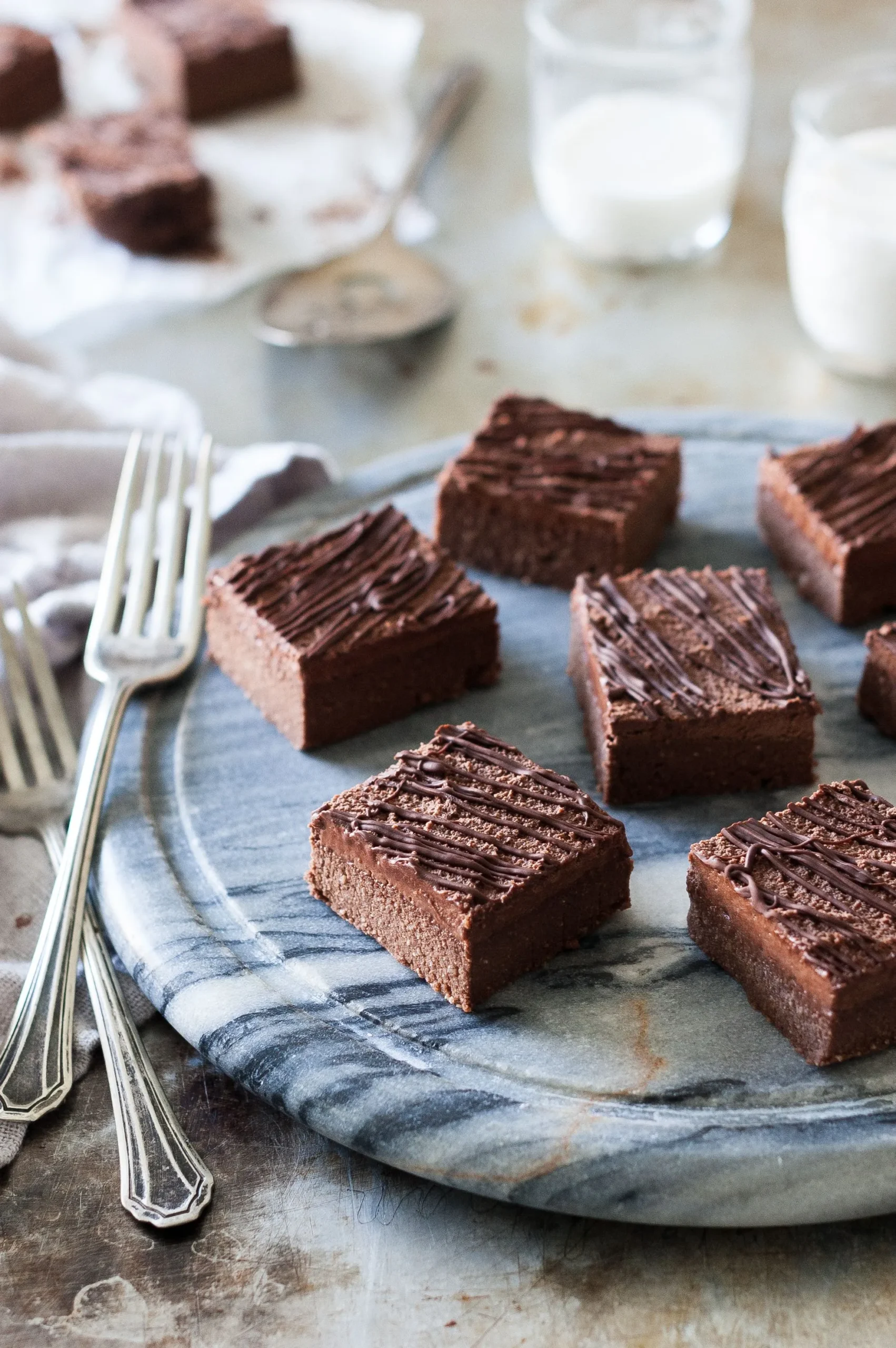 Chocolate Covered Raw Brownies