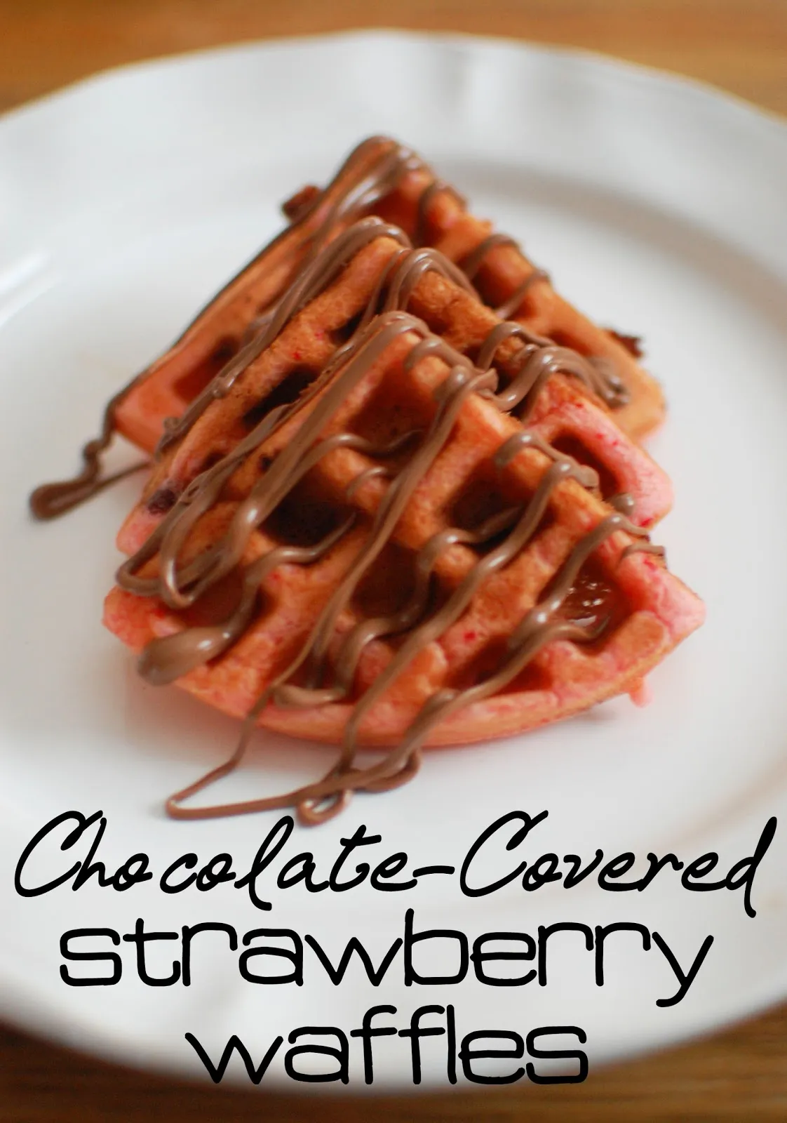 Chocolate Covered Strawberry Waffles