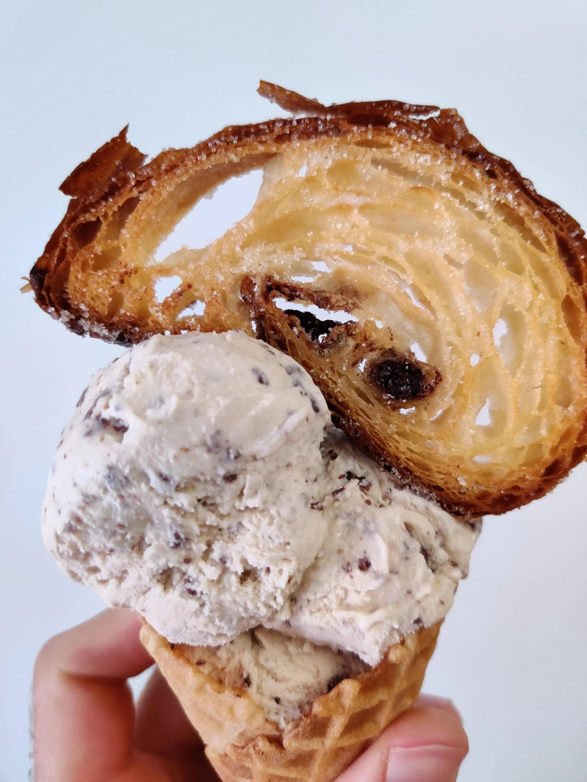Chocolate Croissant Ice Cream Sandwich