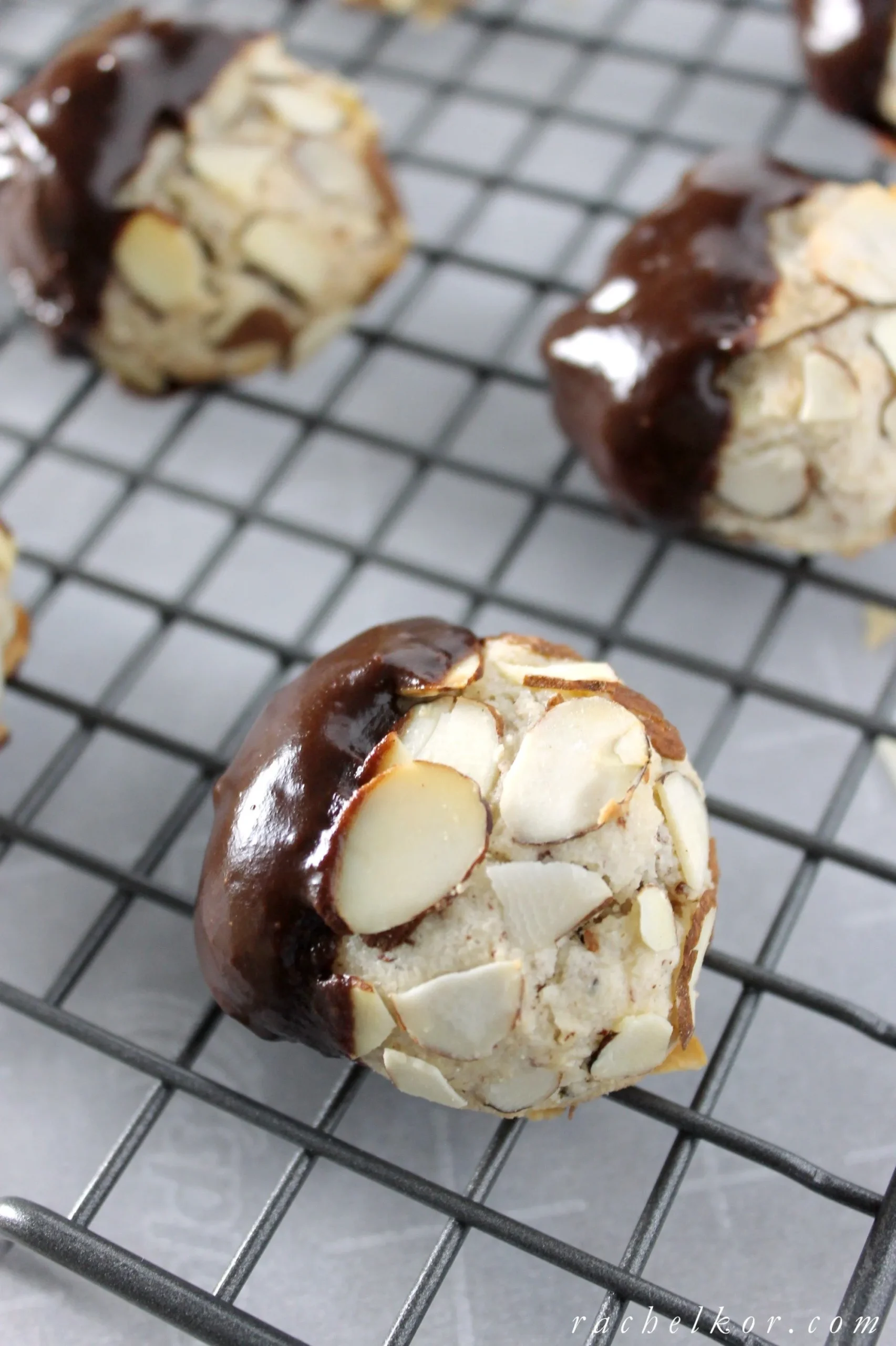 Chocolate Dipped Almond Fingers