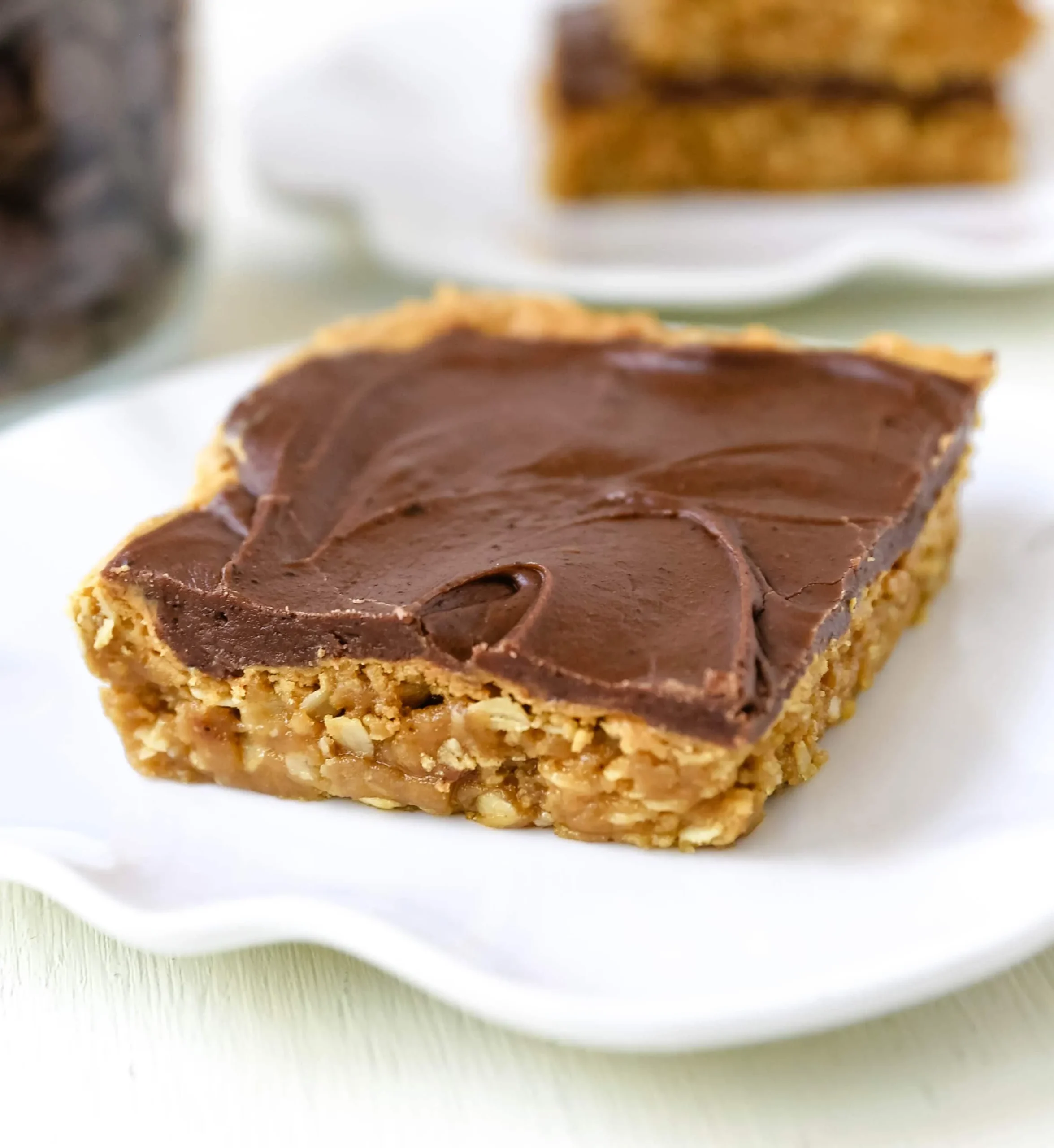 Chocolate Filled Peanut Butter Cookie Bars