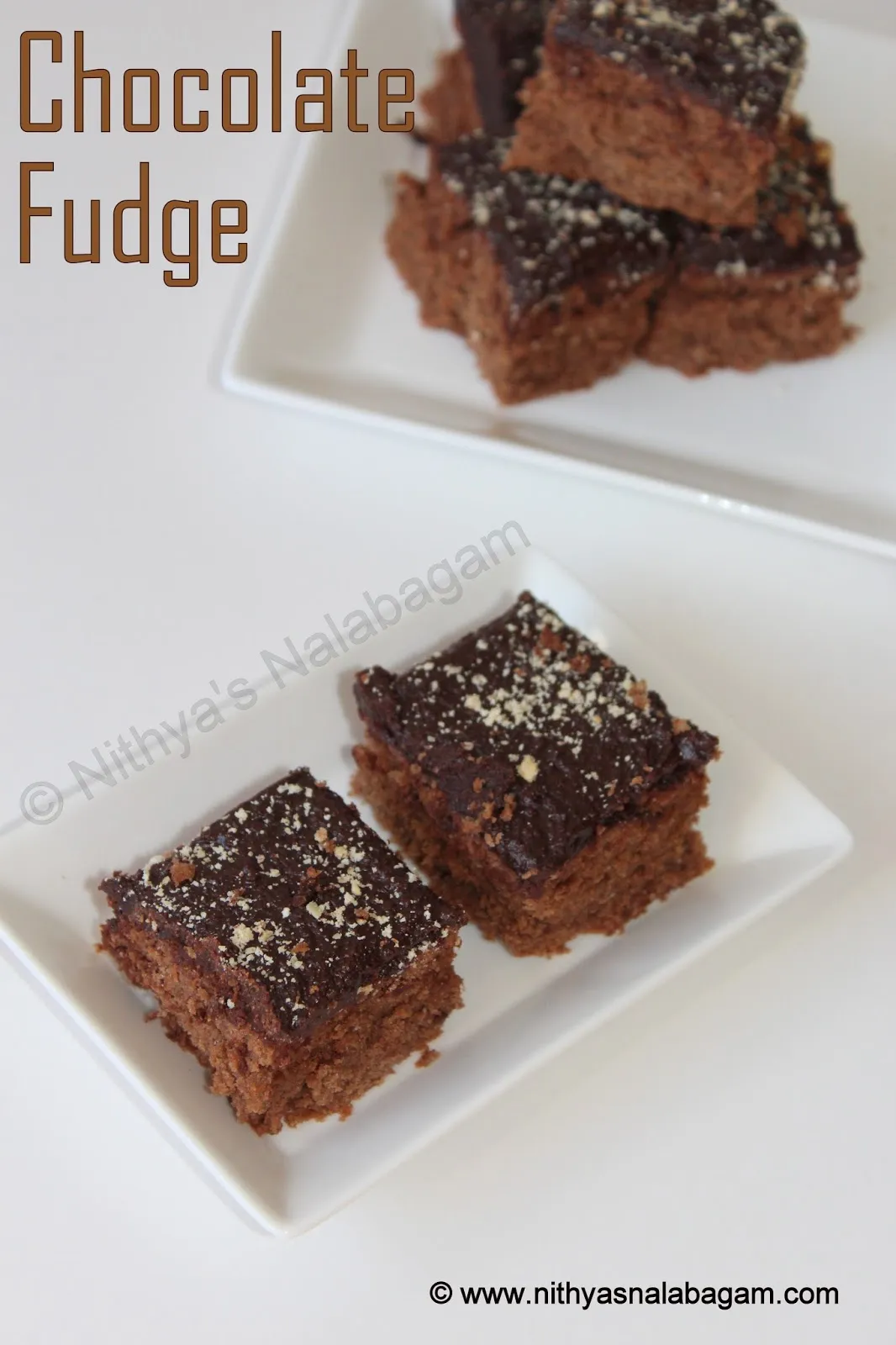 Chocolate Fudge Marzipan Squares