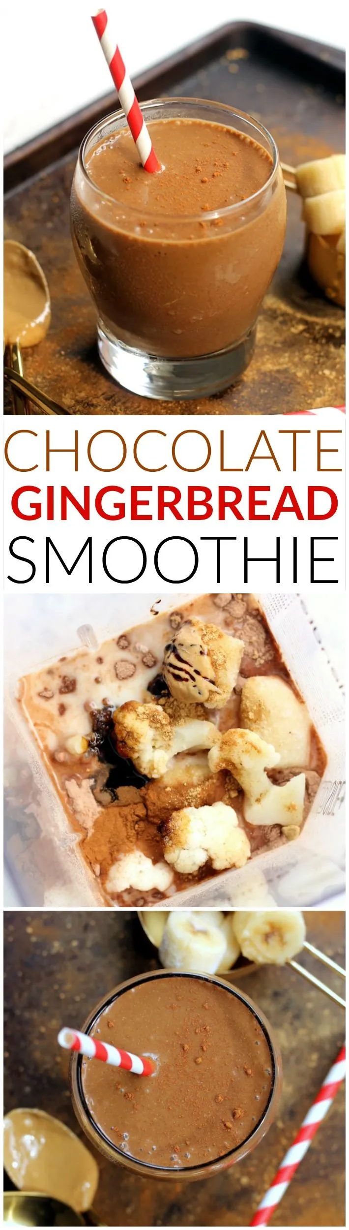 Chocolate Gingerbread Protein Smoothie