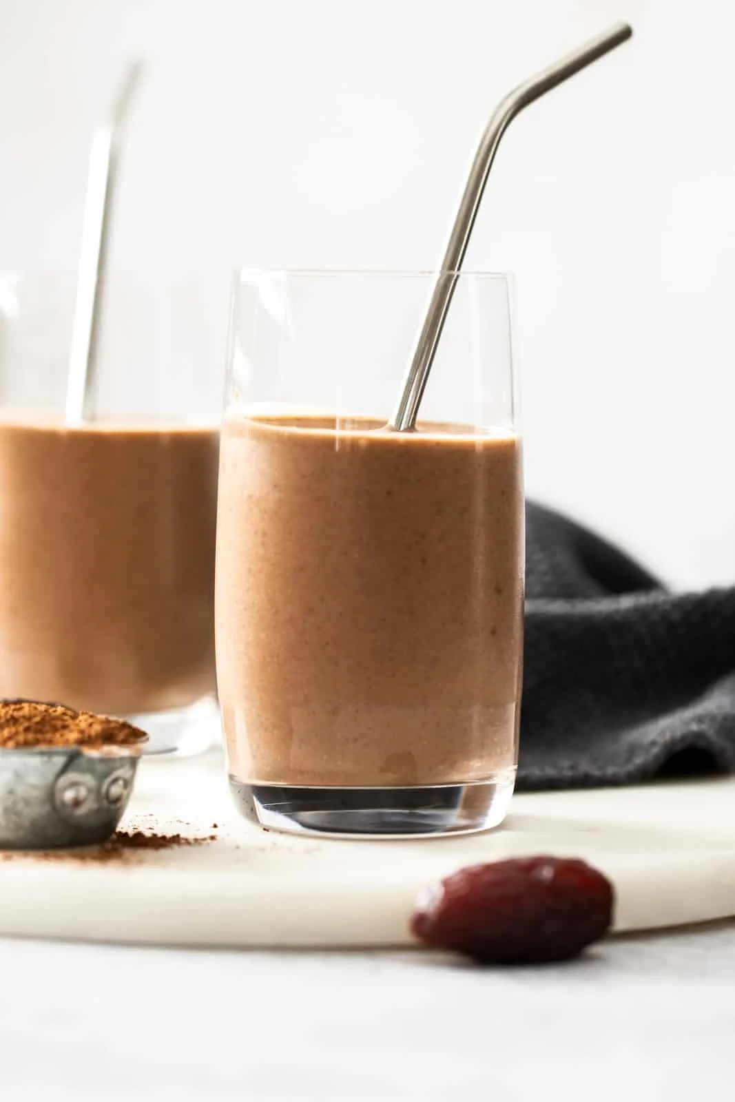 Chocolate Peanut Butter Cup Smoothie with Black Beans