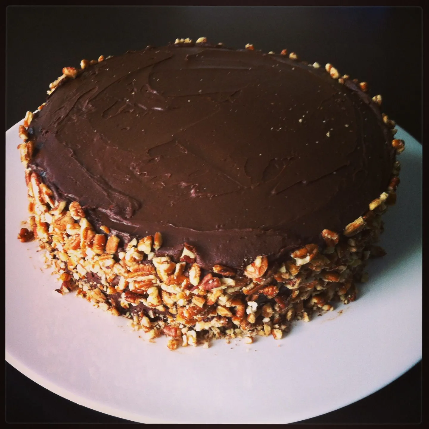 Chocolate Pecan Layer Cake