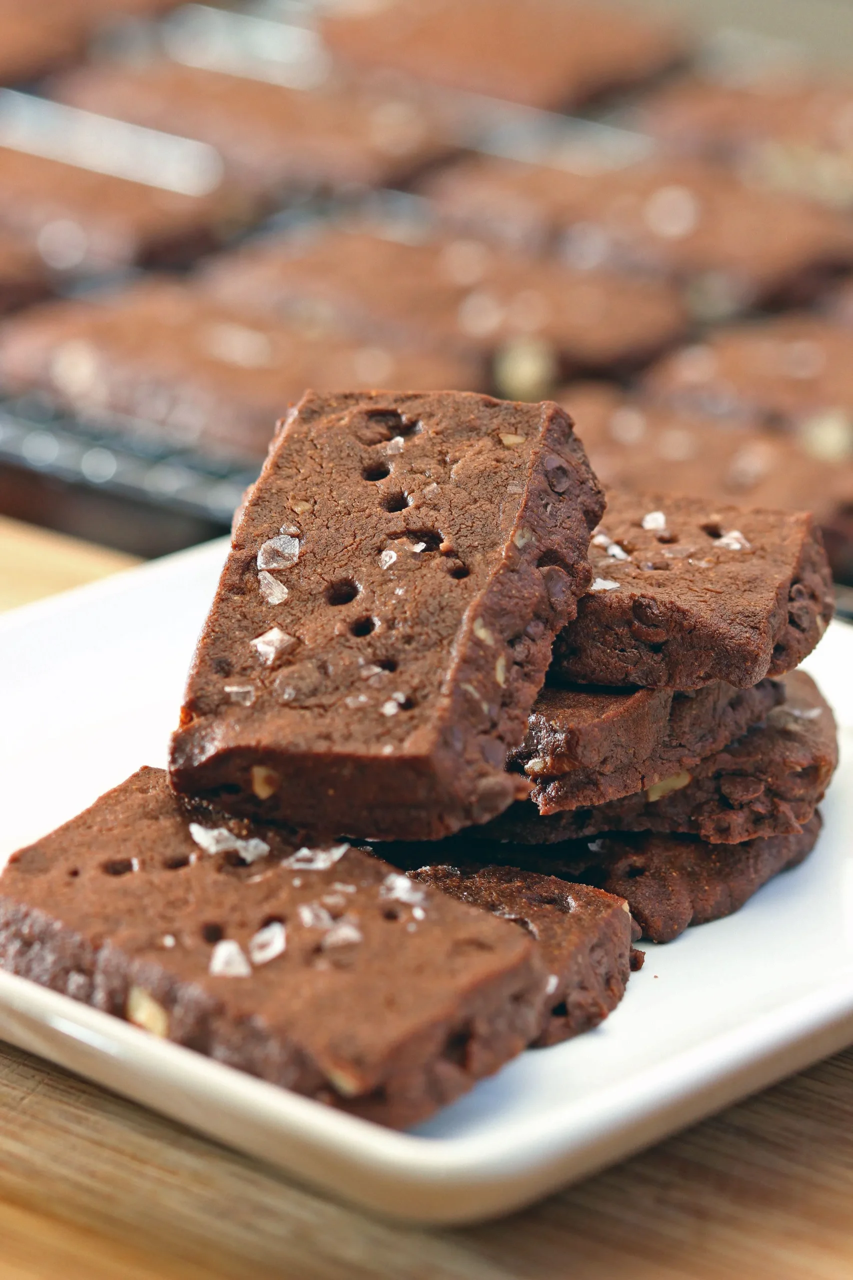 Chocolate Pecan Malted Cookies