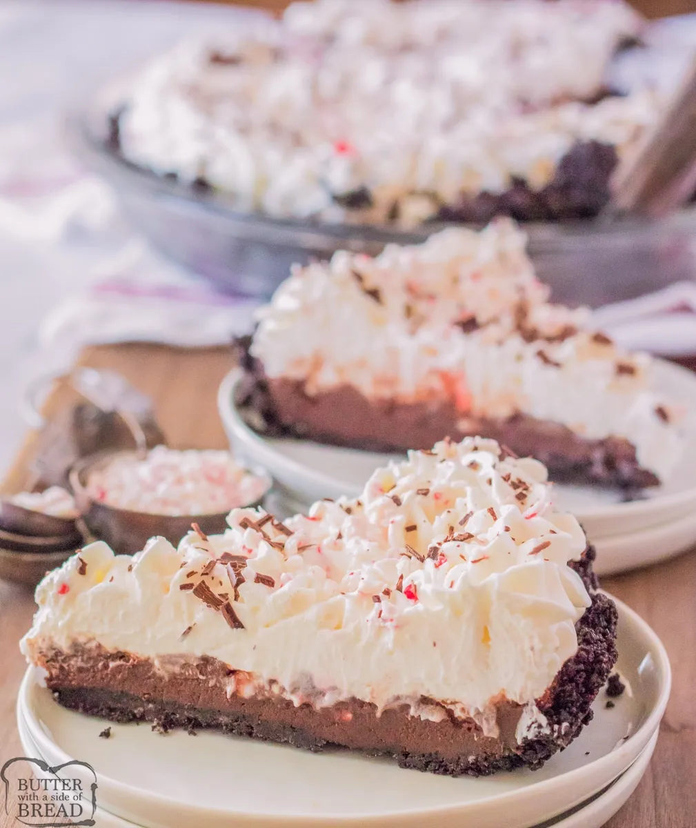 Chocolate Peppermint Cream Pie