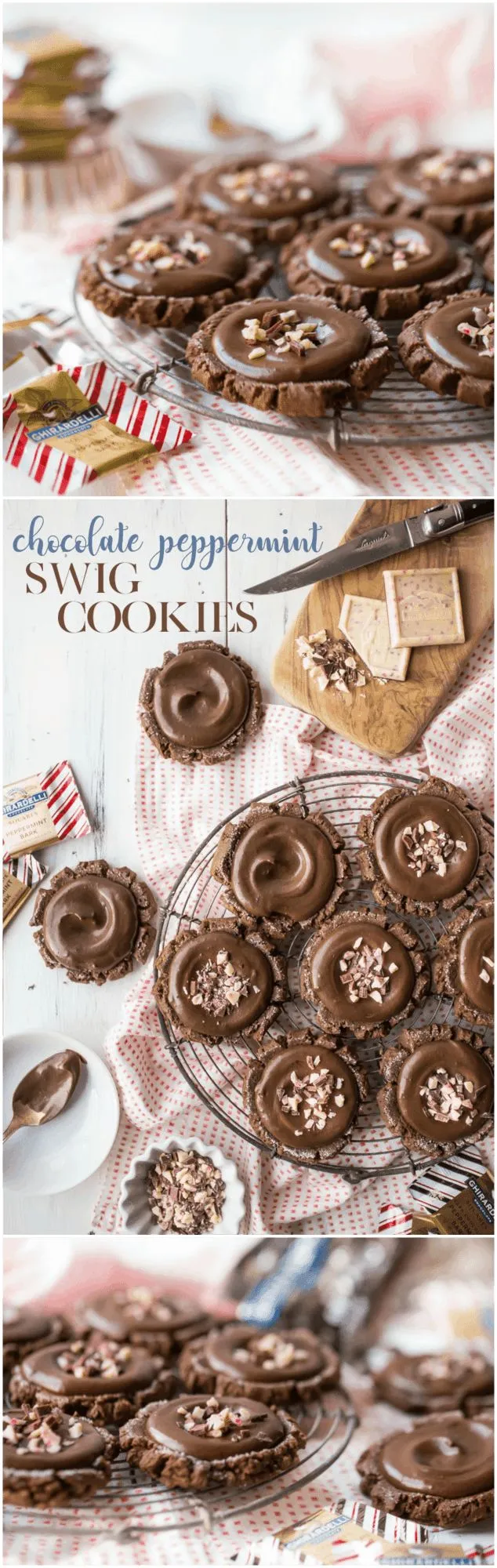 Chocolate Peppermint Swig Cookies