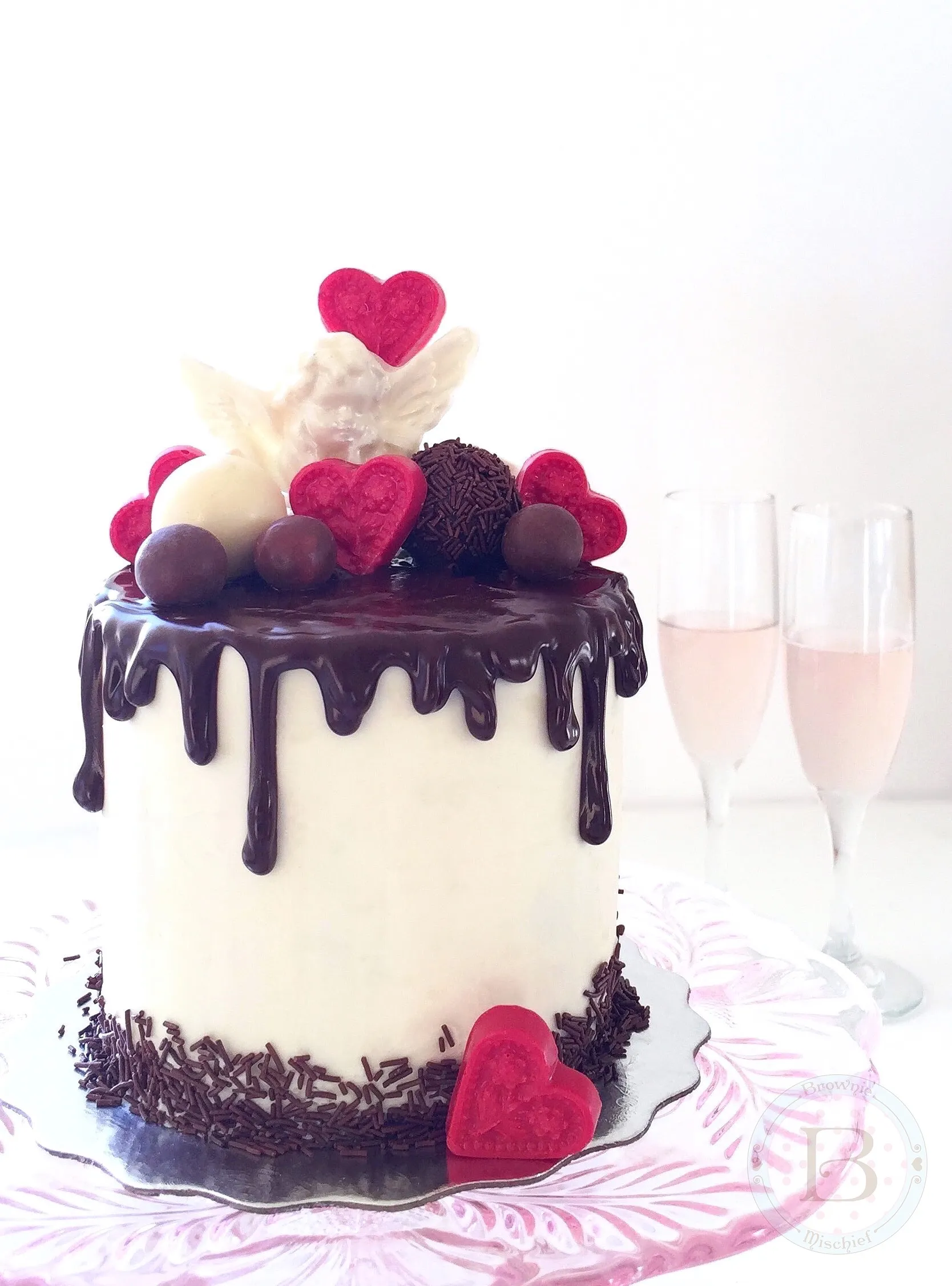 Chocolate Valentine's Day Cake