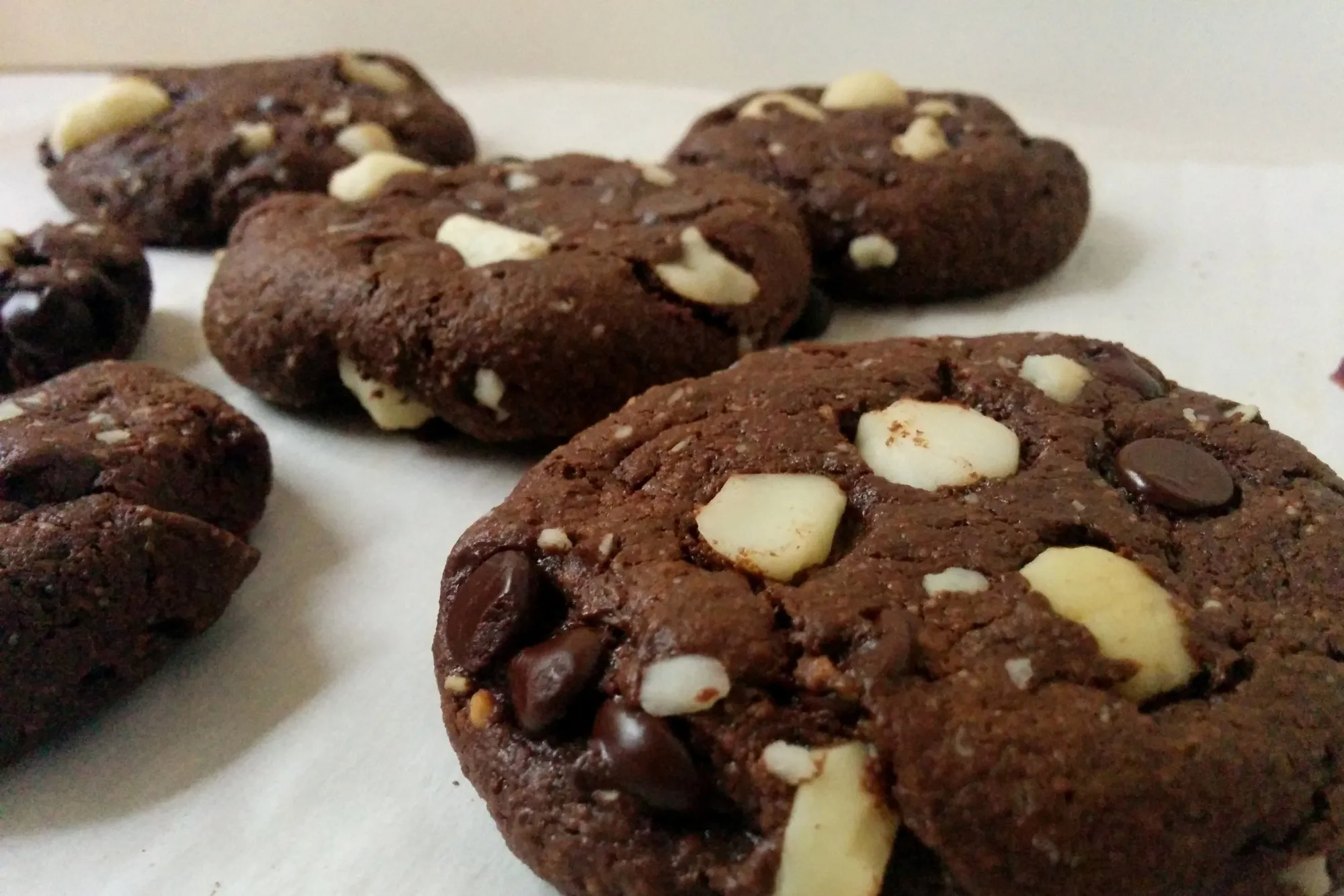 Chocolatey Chocolate Macadamia Nut Cookies