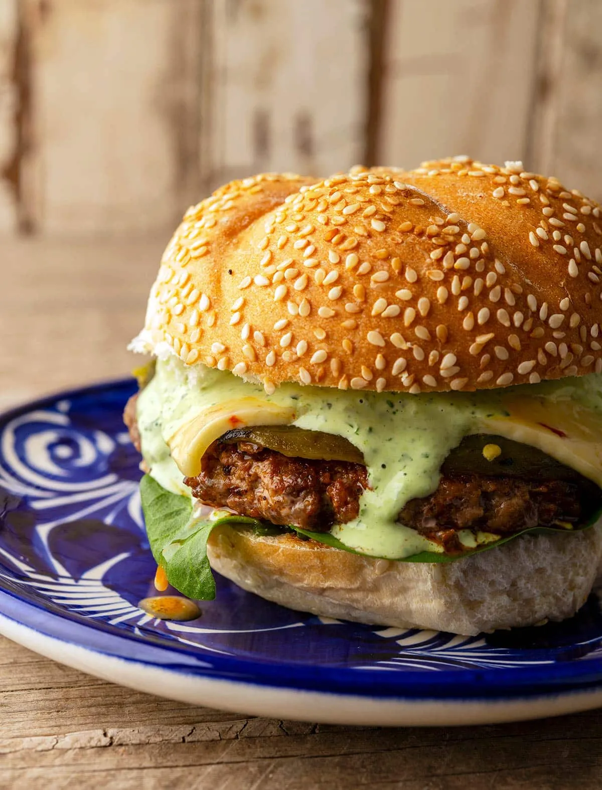 Chorizo Burger Pimento Cheese