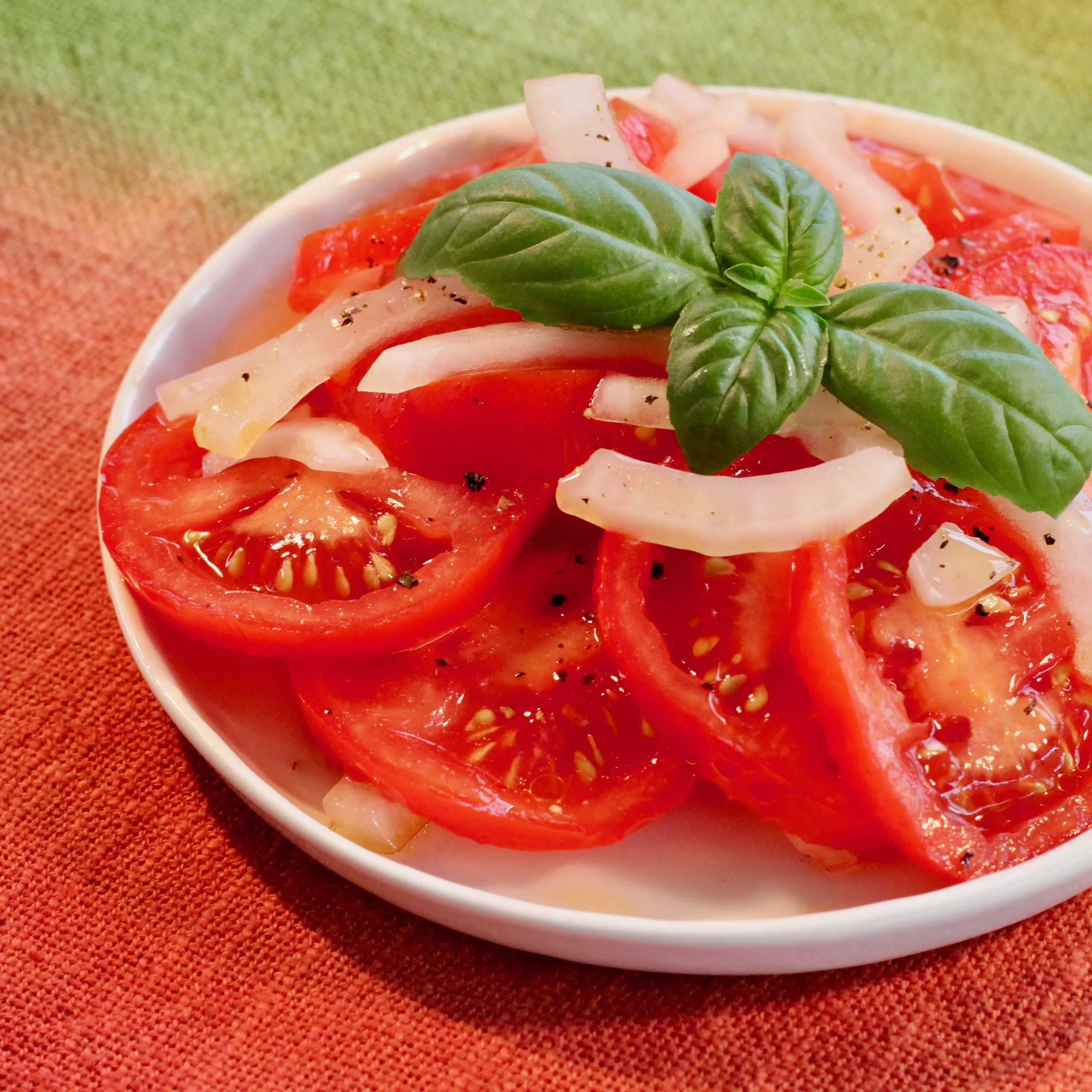 Chrissy's Sweet N Sour Tomato Salad