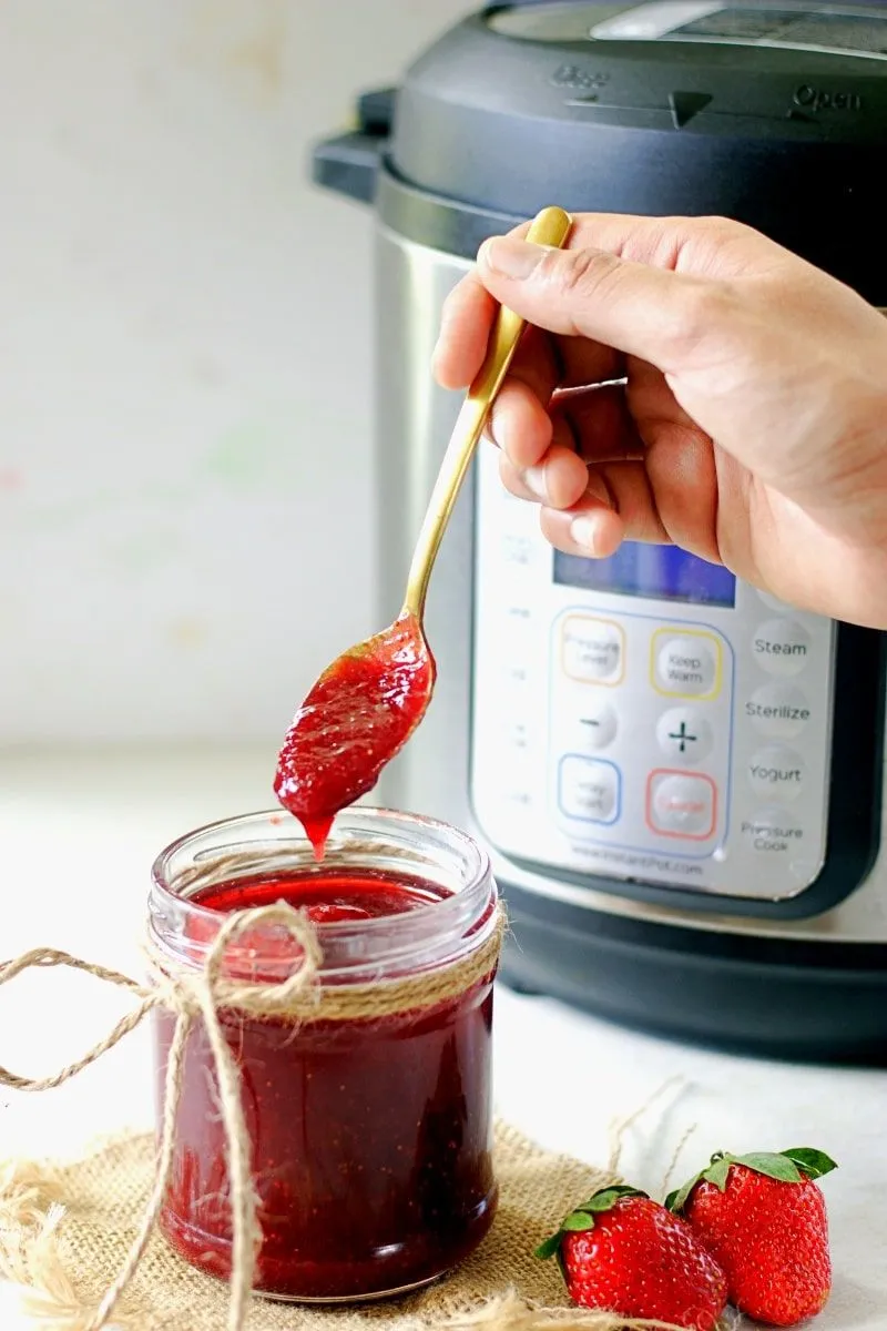 Christmas Jam Instant Pot Strawberry Jam