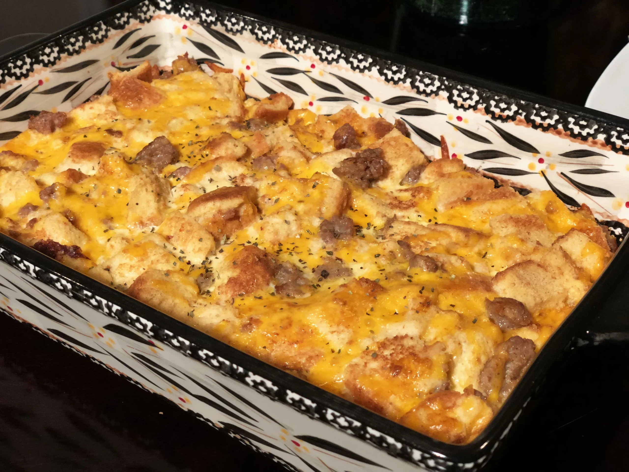 Christmas Morning Egg Cheese Sausage Breakfast Casserole