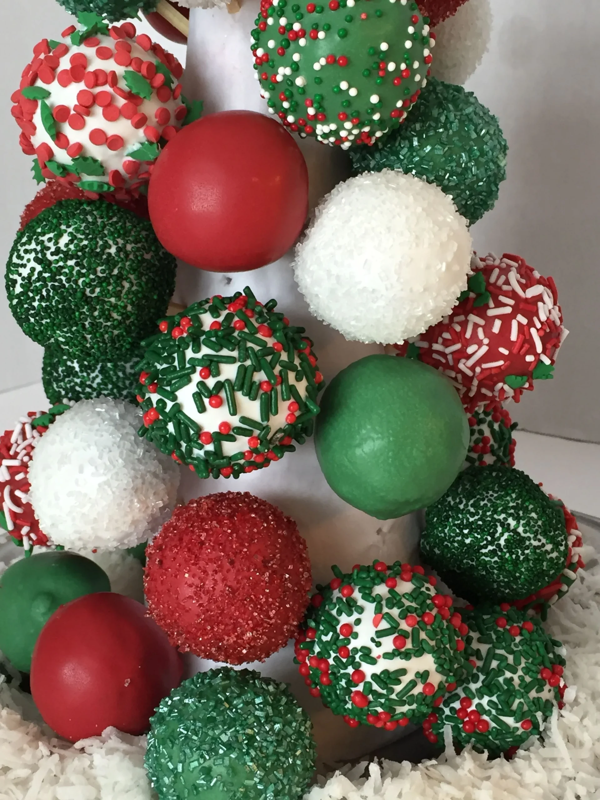 Christmas Tree Cake Balls