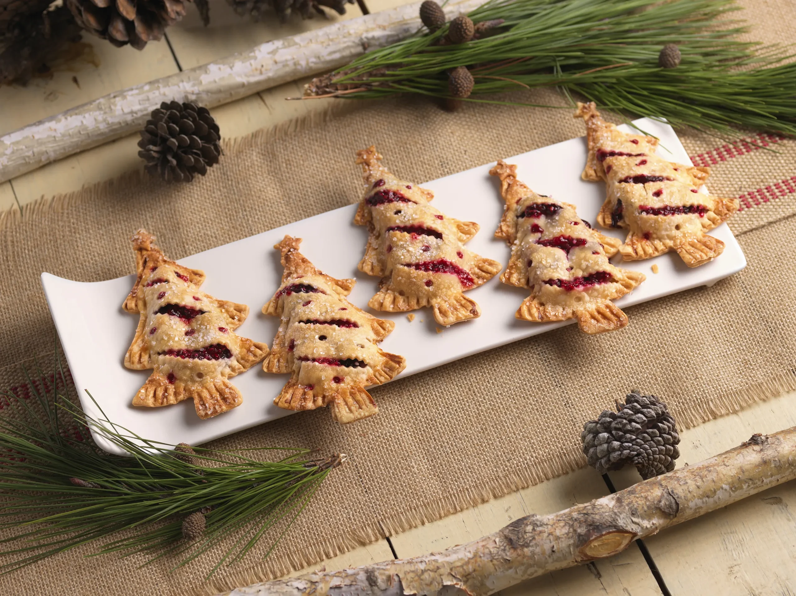 Christmas Tree Strawberry Hand Pies