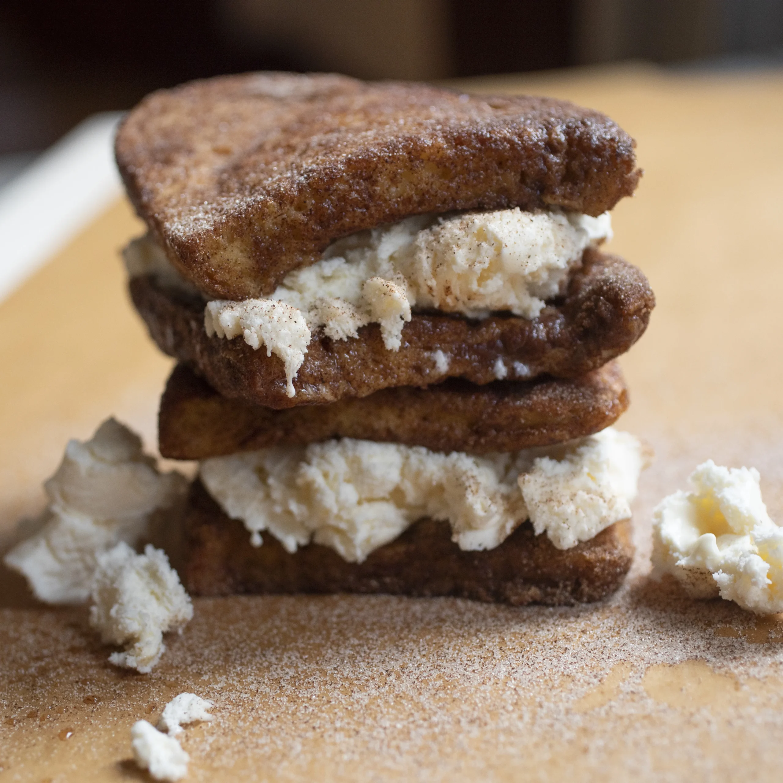 Churro French Toast Ice Cream Sandwich